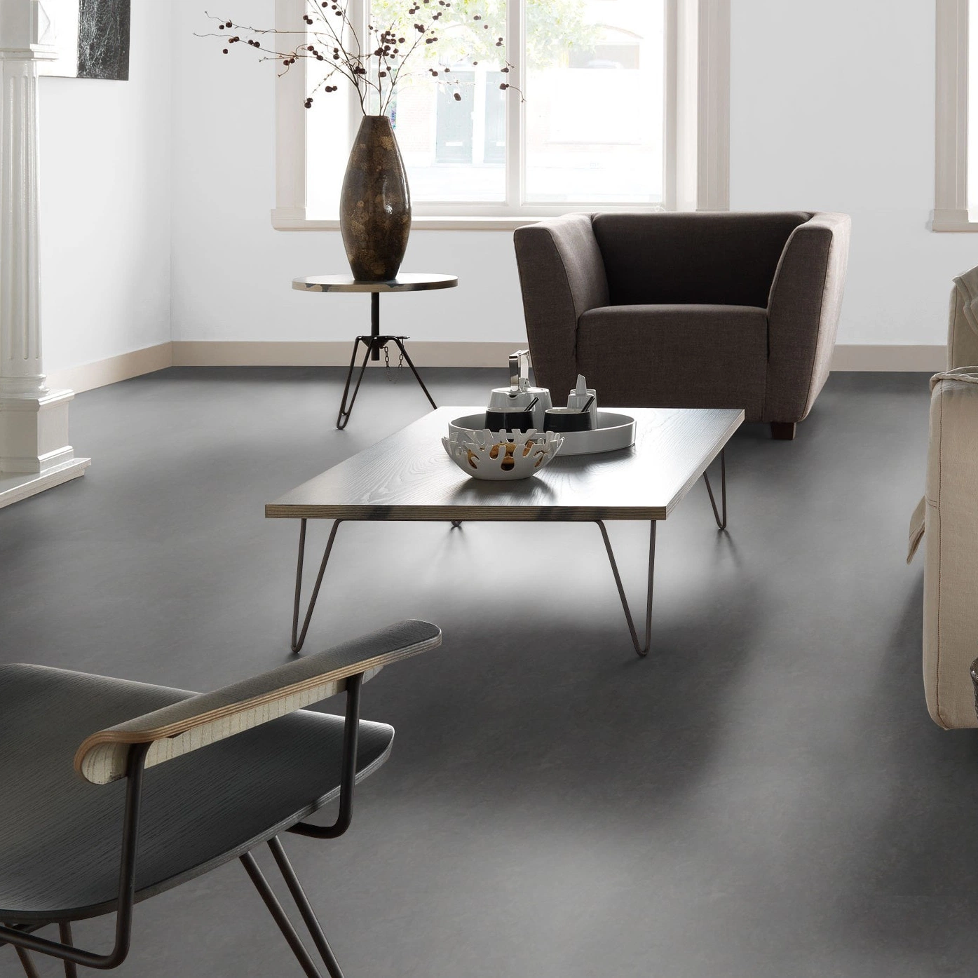 Forbo Flooring Linoleum Marmoleum Click Volcanic Ash 633872 Forbo Flooring Linoleum Marmoleum Click Volcanic Ash 633872