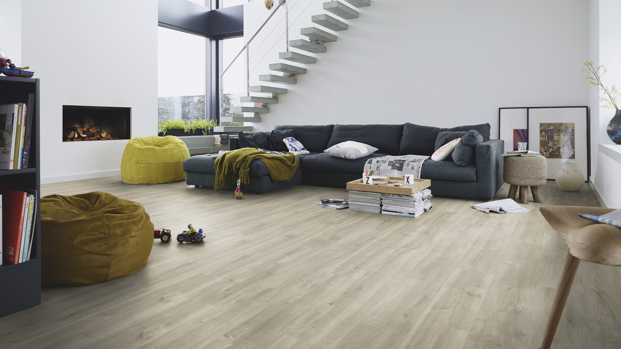 Milieubild Modernes Wohnzimmer mit Kamin - MEISTER 600015-1288198-06681