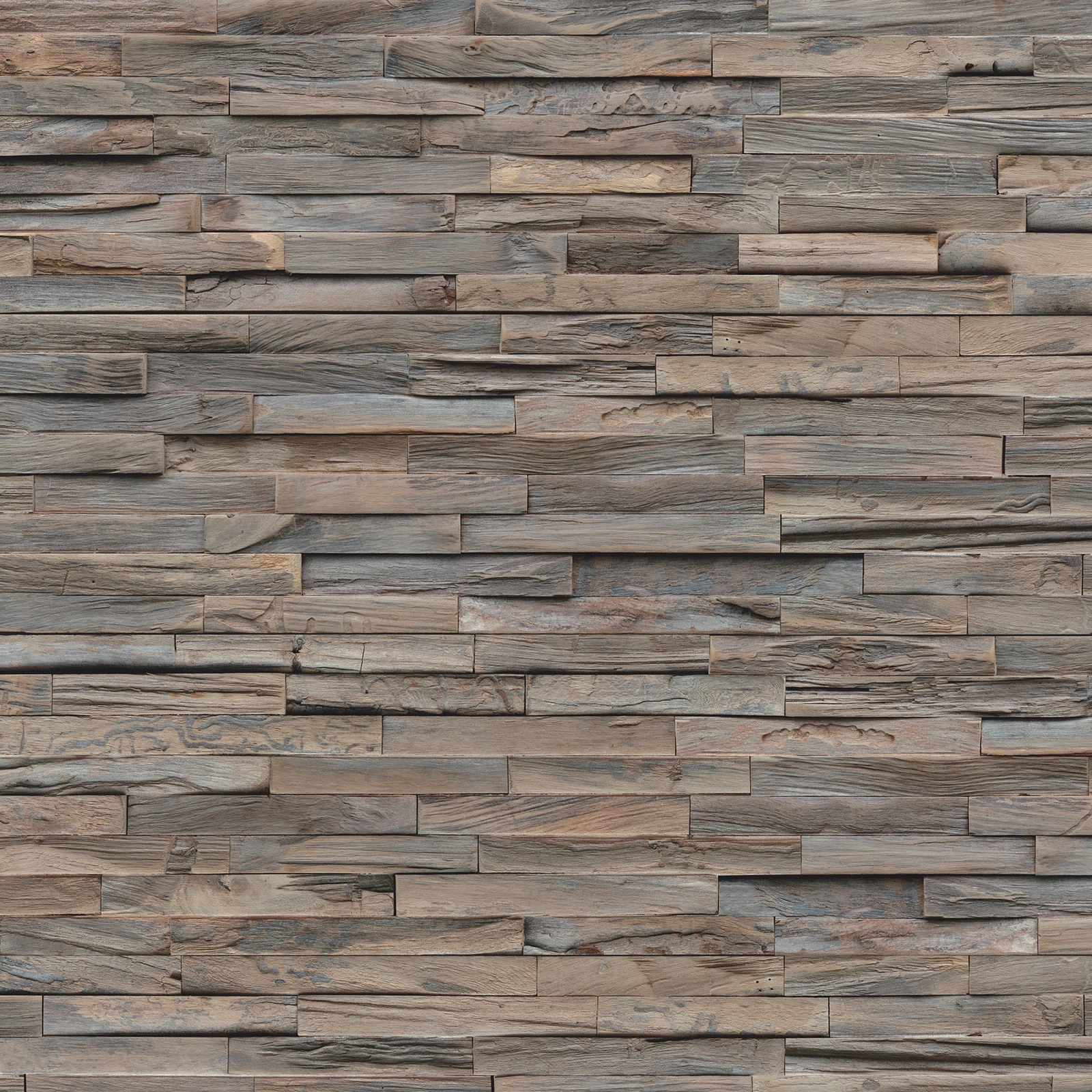 Detail Ansicht - nexwall nature undefined Rimba Teak Luxe Steel Detail Ansicht - nexwall nature NXWN-41020-002