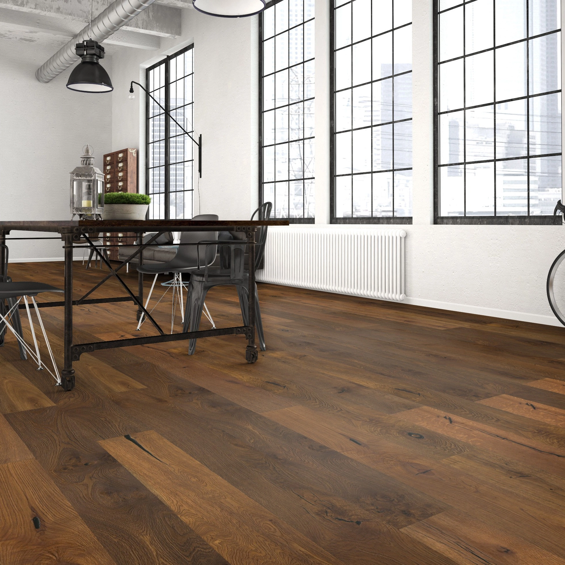 Milieubild Wohnzimmer im industriellen Stil - Bennett & Jones Parkett Britain's Finest Oak No.109 Sheffield Milieubild Wohnzimmer im industriellen Stil - Bennett & Jones 1148010109