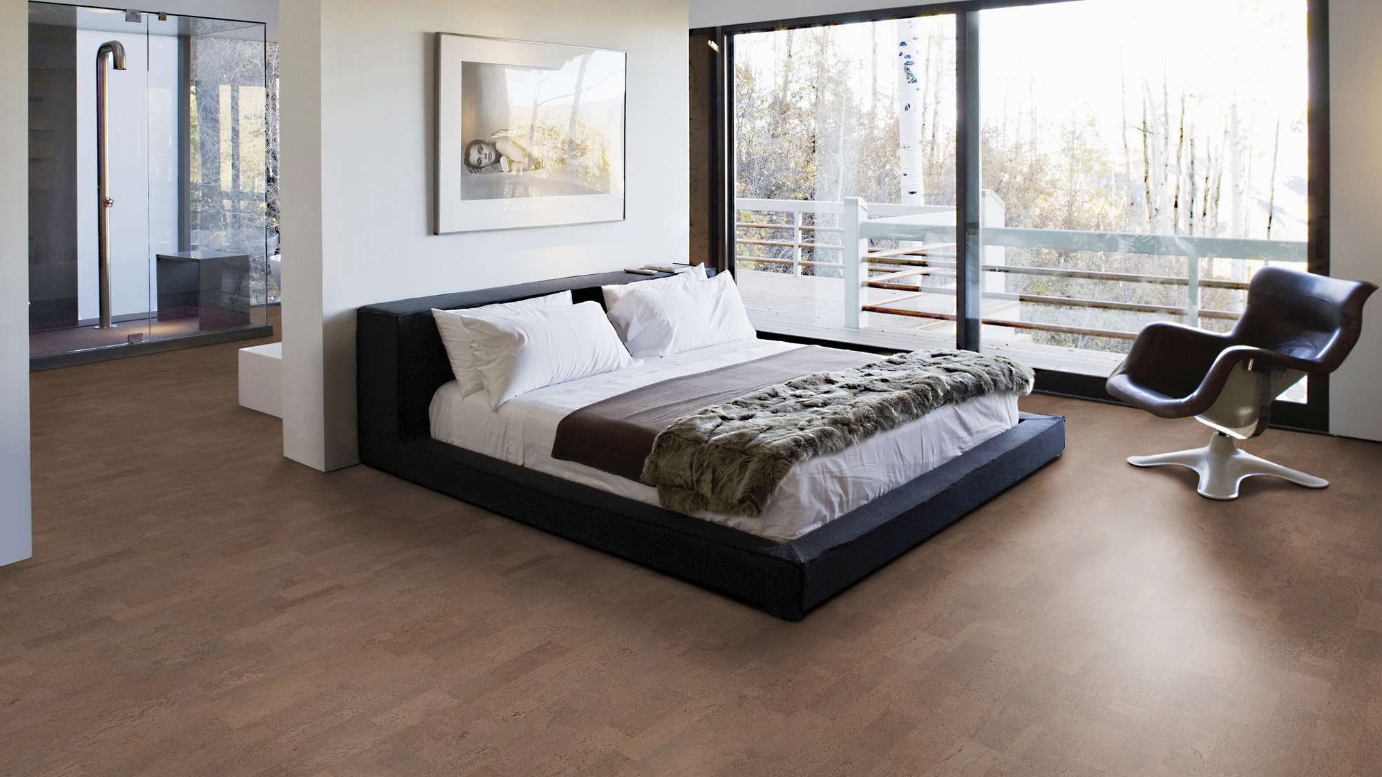 Milieubild Schlafzimmer mit Balkon - Wicanders Wise 80001657