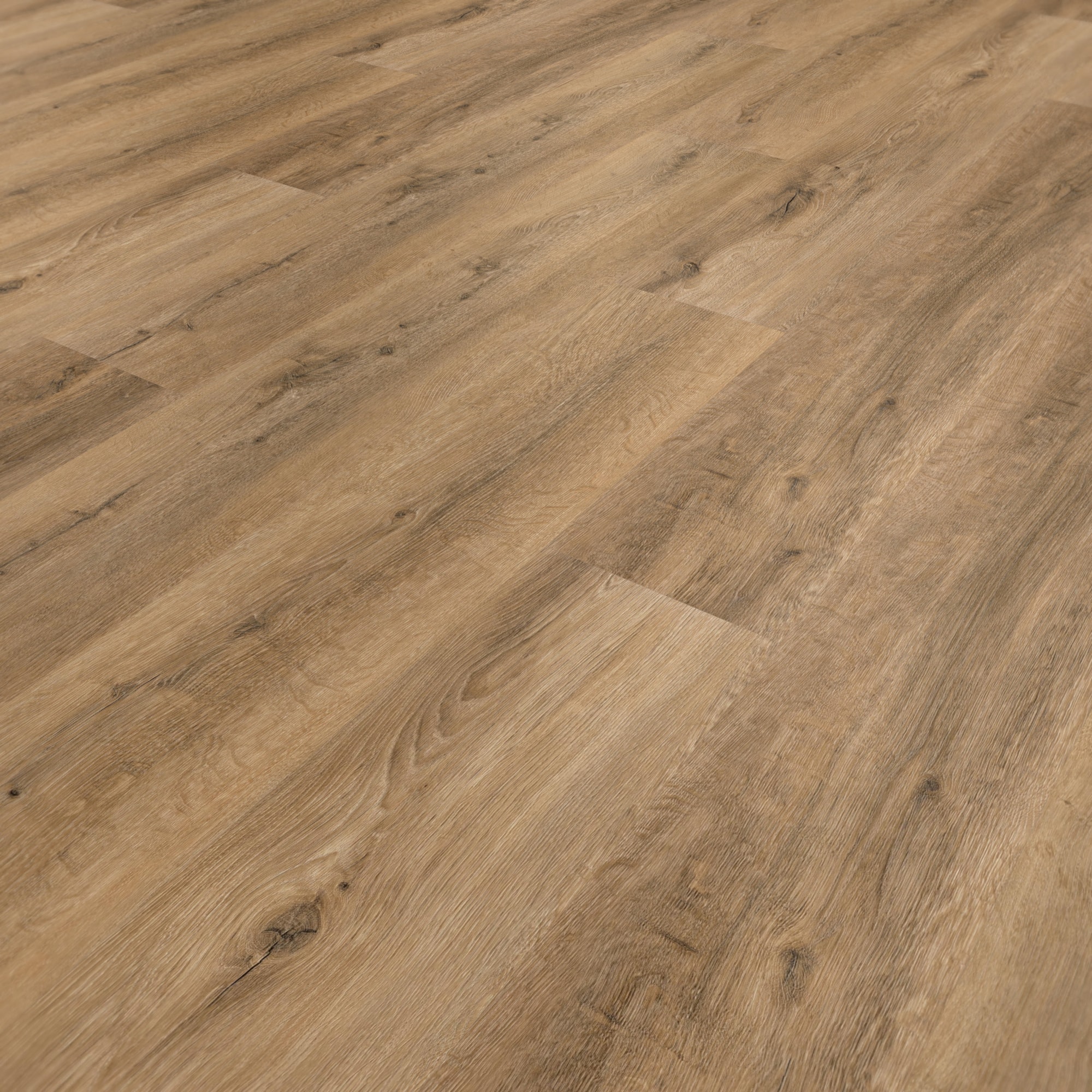 Perspektivische Ansicht - wineo Klebe-Vinyl wineo 400 wood XL Authentic Oak Brown Perspektivische Ansicht - wineo DB296WXL