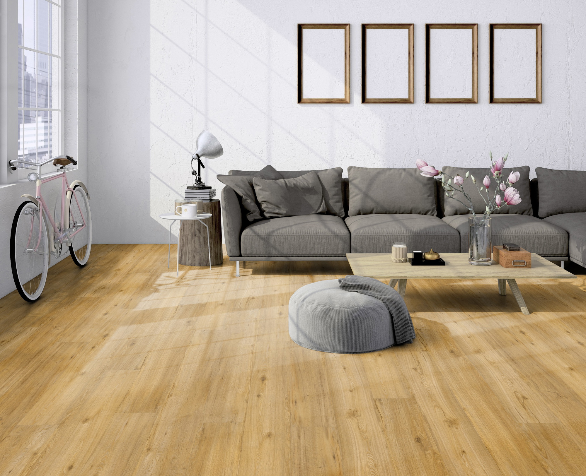 Milieubild Helles Wohnzimmer im Standwohnung - Friends by ter Hürne Rigid Klick-Vinyl Eiche Conny Milieubild Helles Wohnzimmer im Standwohnung - Friends by ter Hürne 1188240003