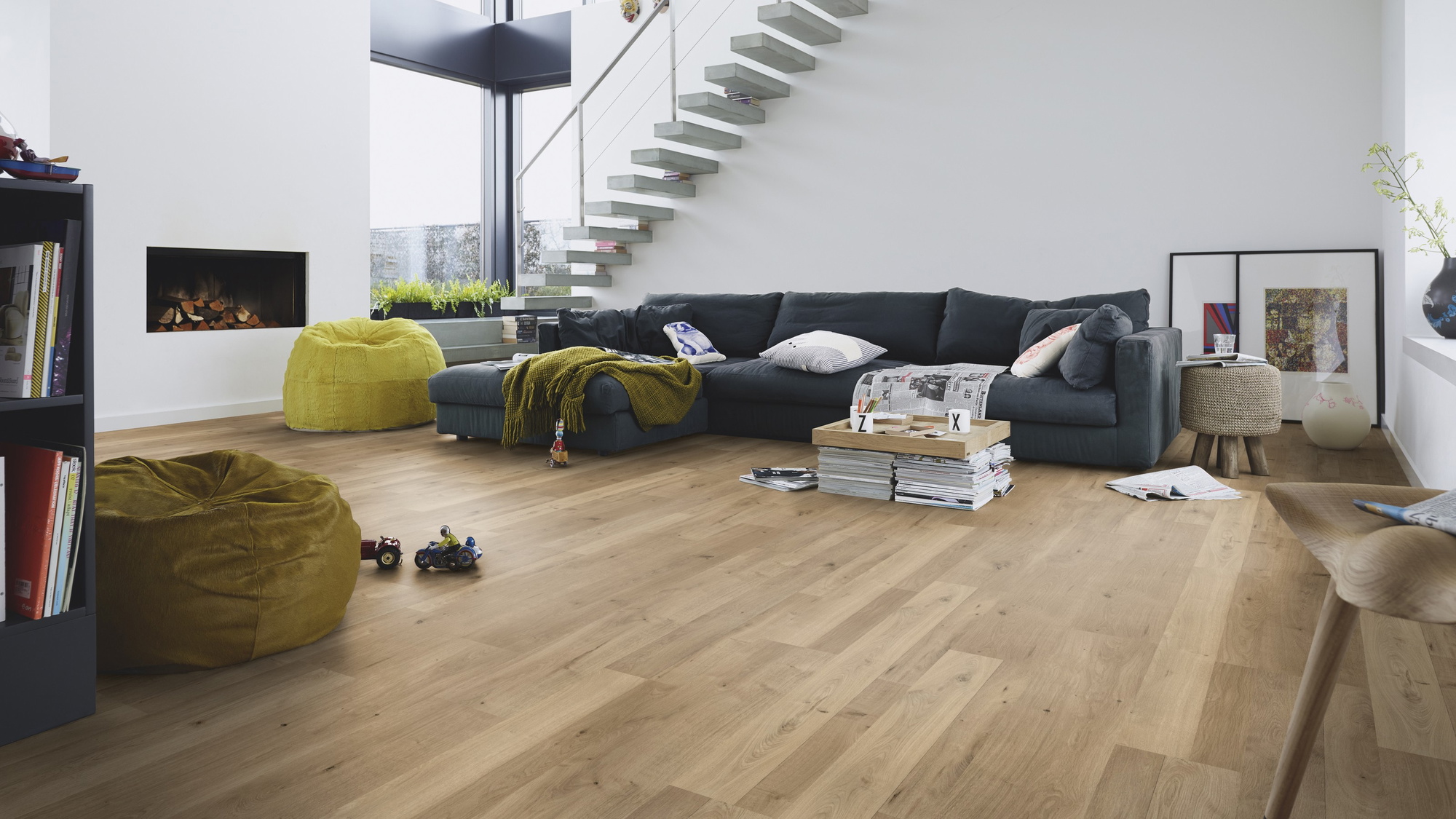 Milieubild Modernes Wohnzimmer mit Kamin - MEISTER 600012-1288198-06675