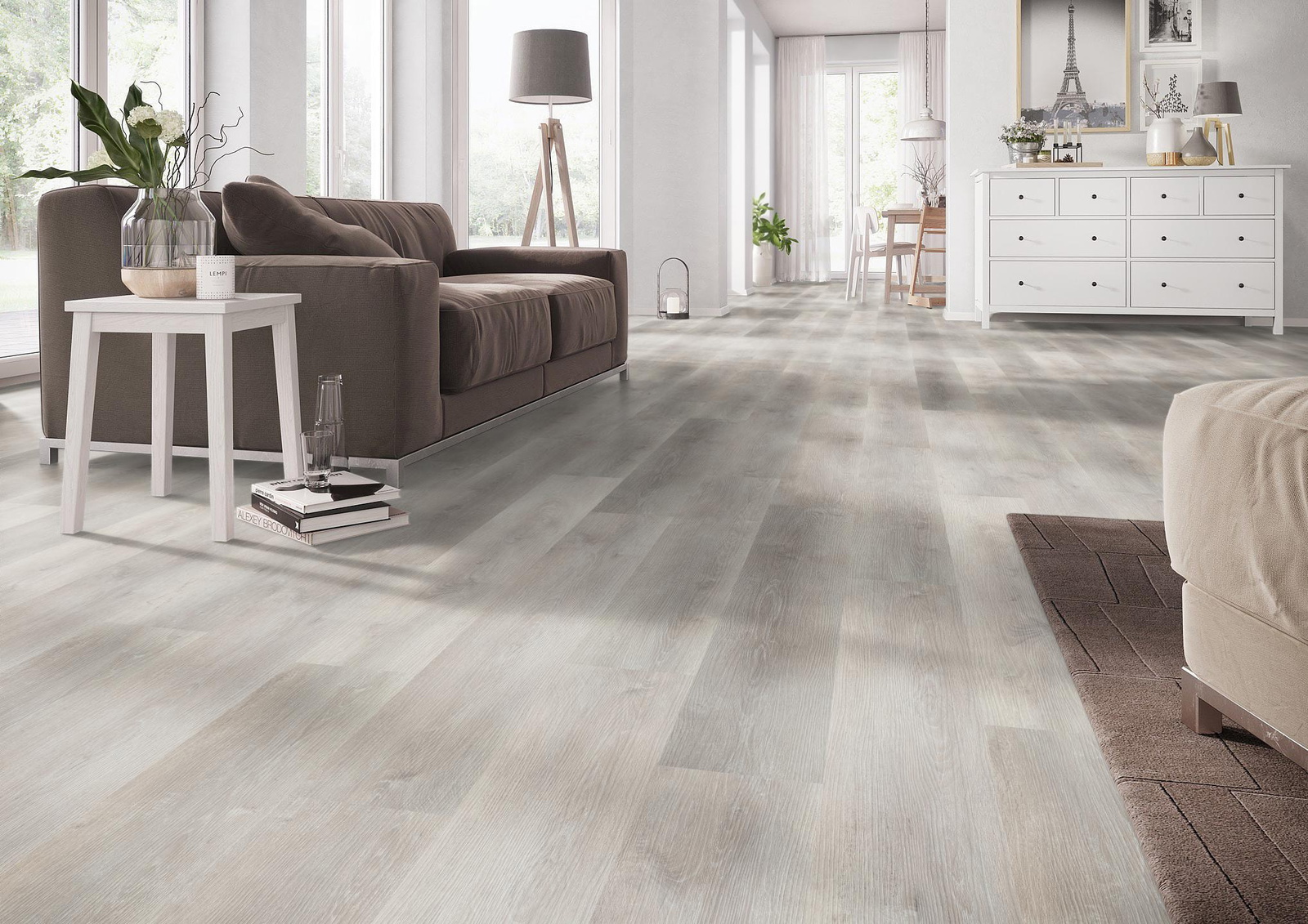 Milieubild Wohnzimmer mit Couch - nexflor NXF-60030-009