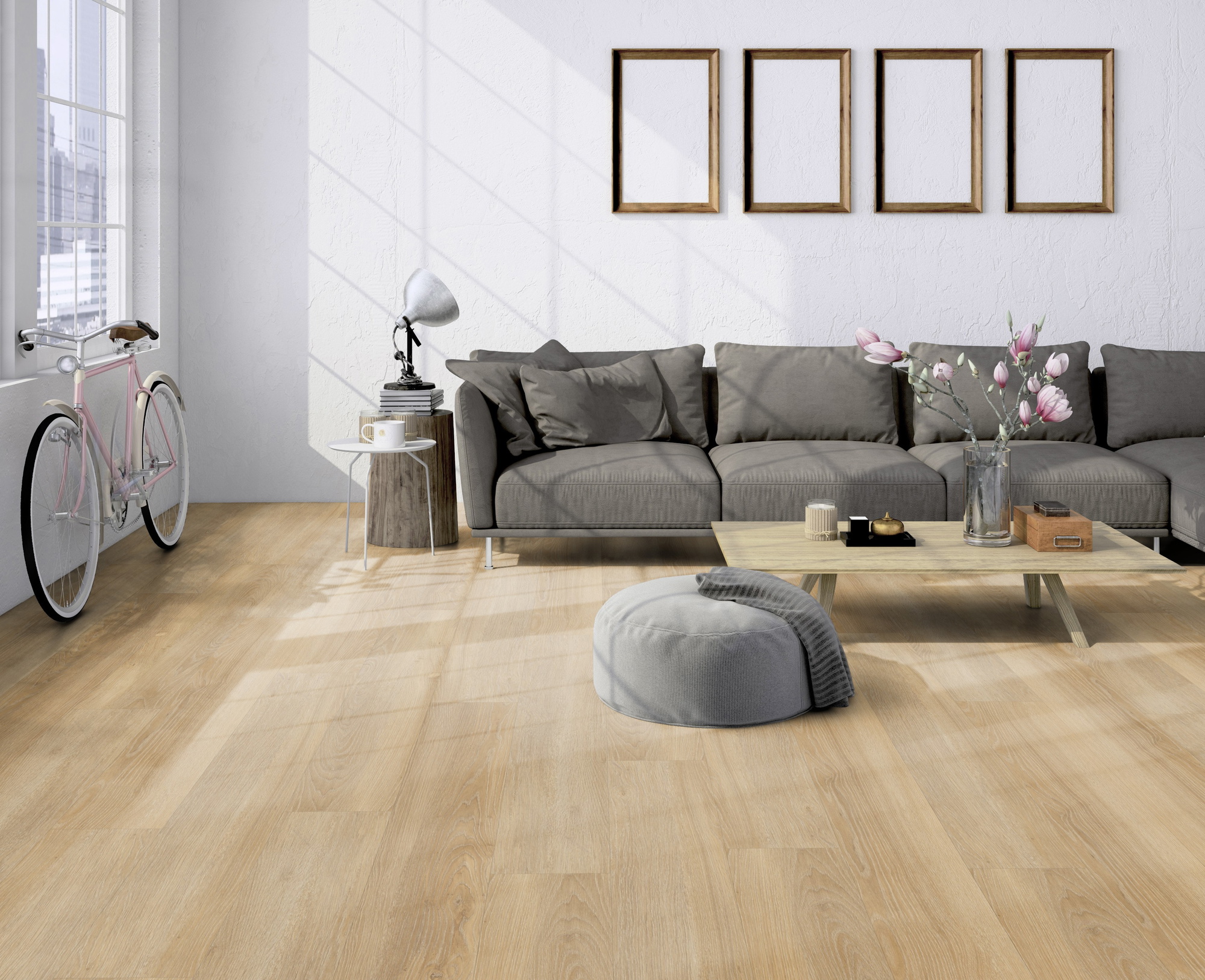 Milieubild Helles Wohnzimmer im Standwohnung - Friends by ter Hürne Klebe-Vinyl Eiche Ella Milieubild Helles Wohnzimmer im Standwohnung - Friends by ter Hürne 1188210102
