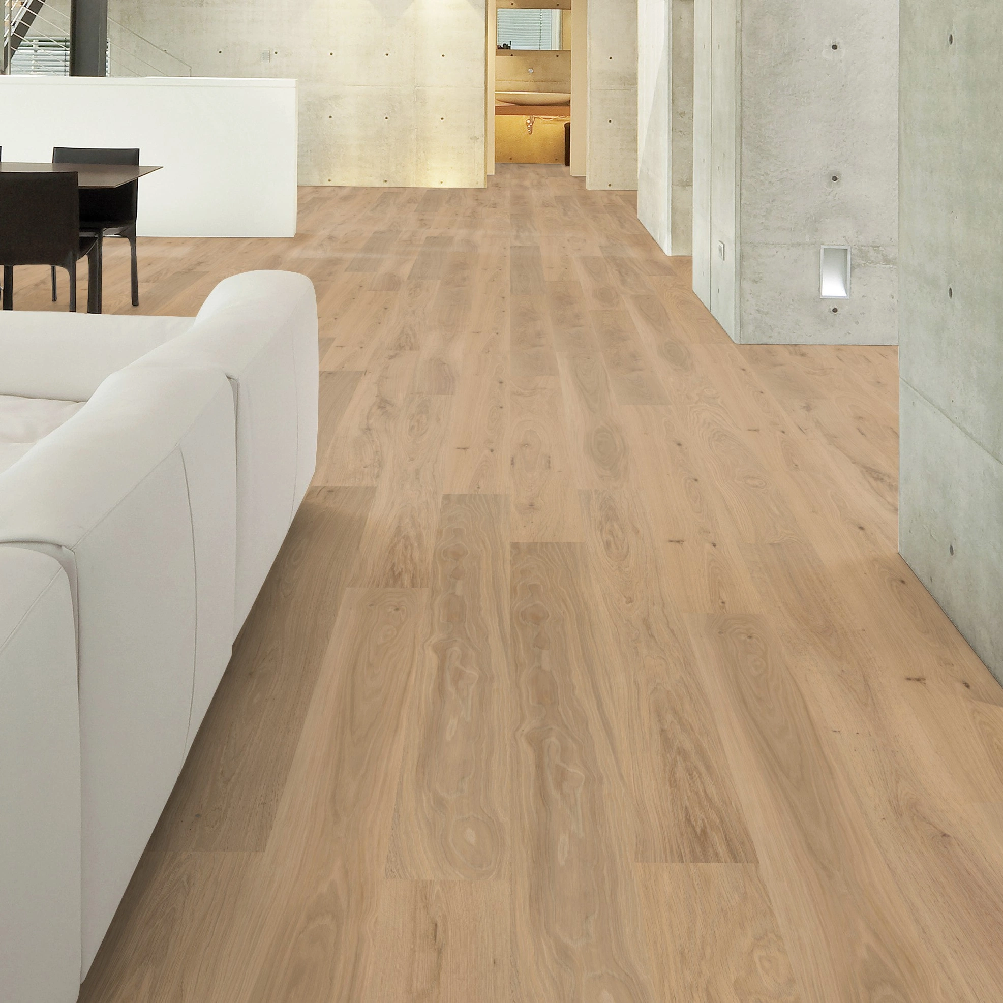 Milieubild Wohnzimmer im Loft-Stil - Wicanders Wise HDF Klick-Designboden wood Natural Natural Oak Almond Milieubild Wohnzimmer im Loft-Stil - Wicanders Wise 80003598