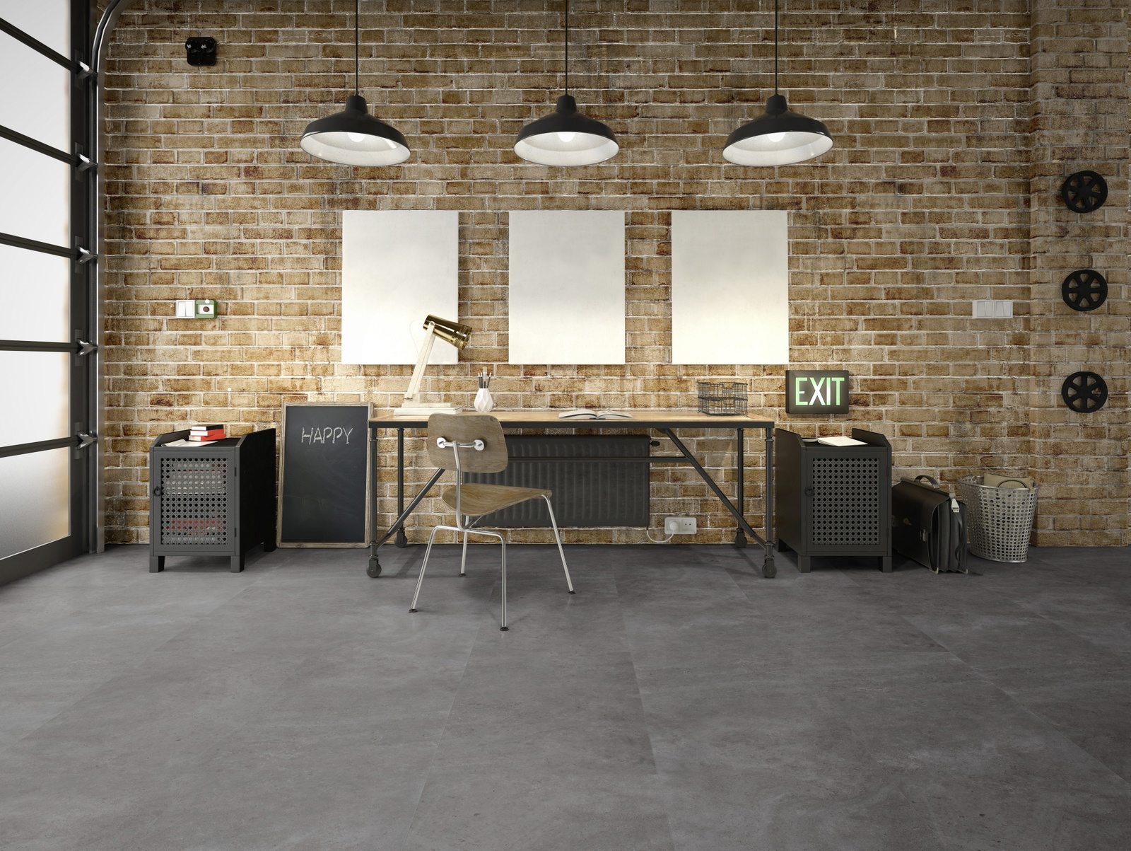 Milieubild Industrielles Wohnzimmer mit Arbeitsbereich - Friends by ter Hürne 1188210107