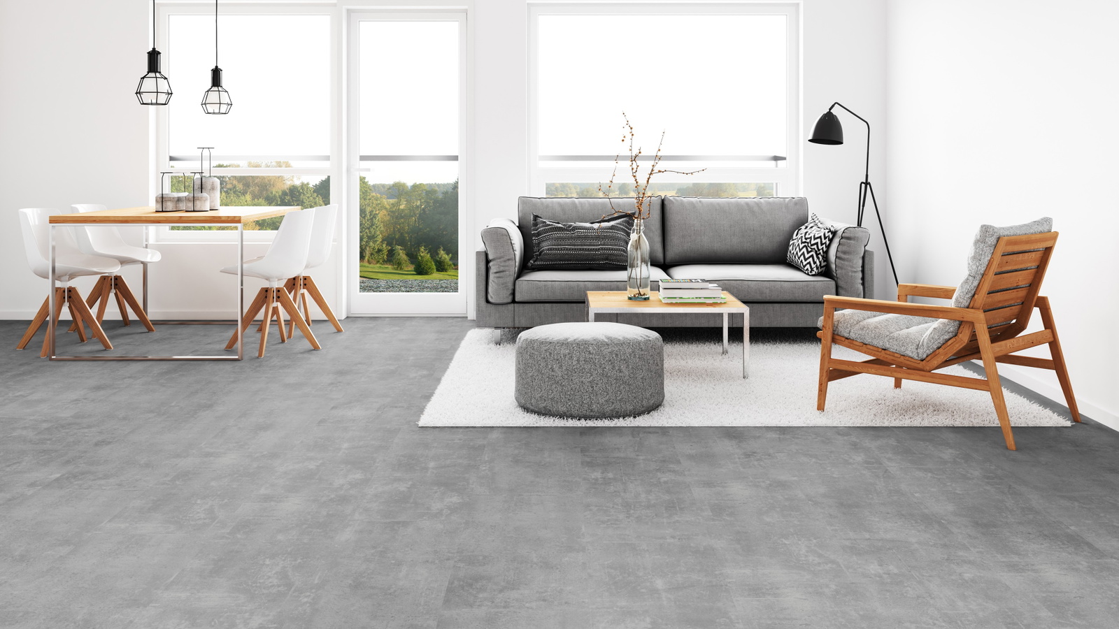 Tarkett Rigid Klick-Designboden iD Evolution Rigid Home Patina Concrete Middle Grey