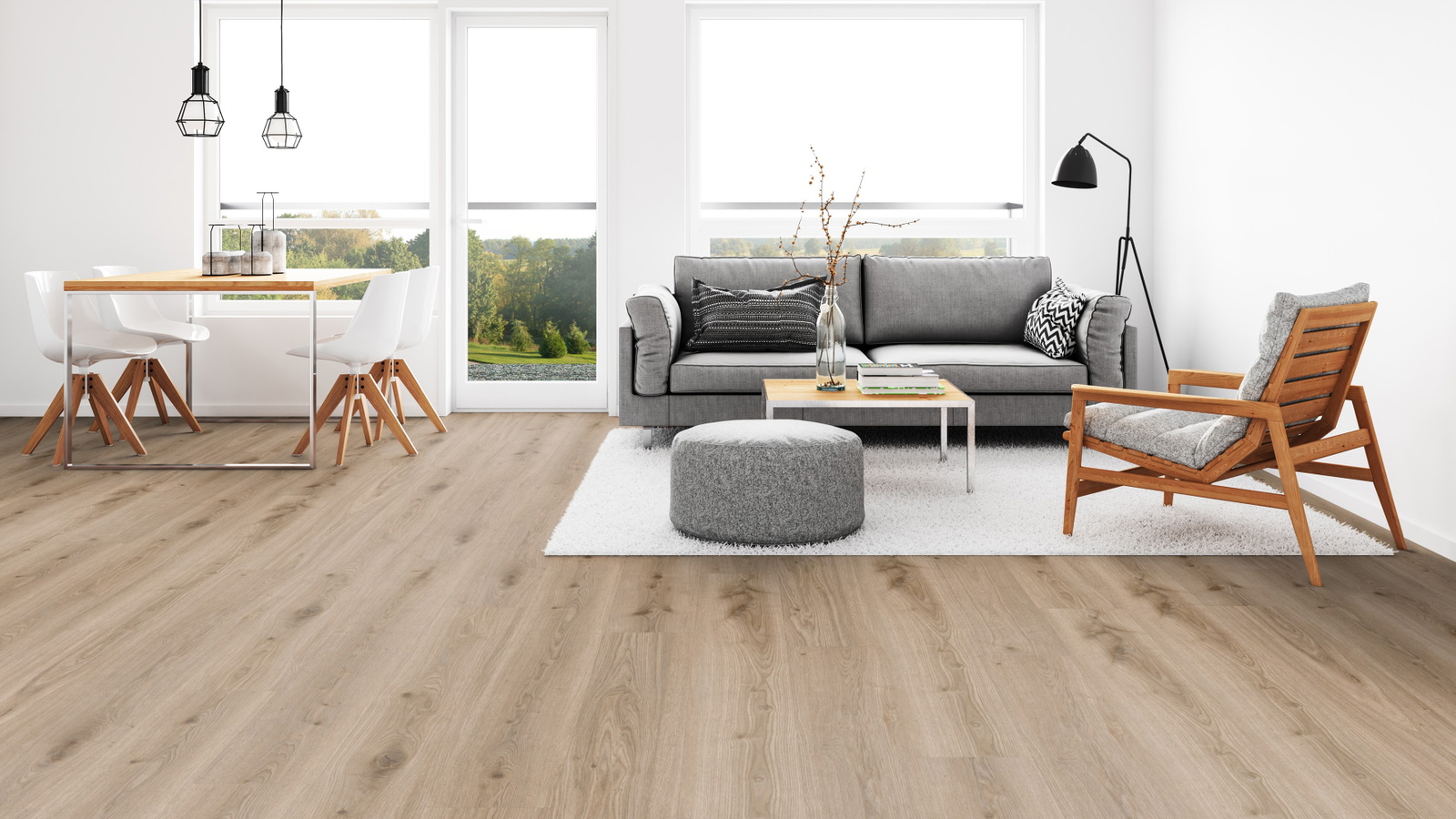 Milieubild Wohnzimmer mit Esszimmer - Tarkett 260055006