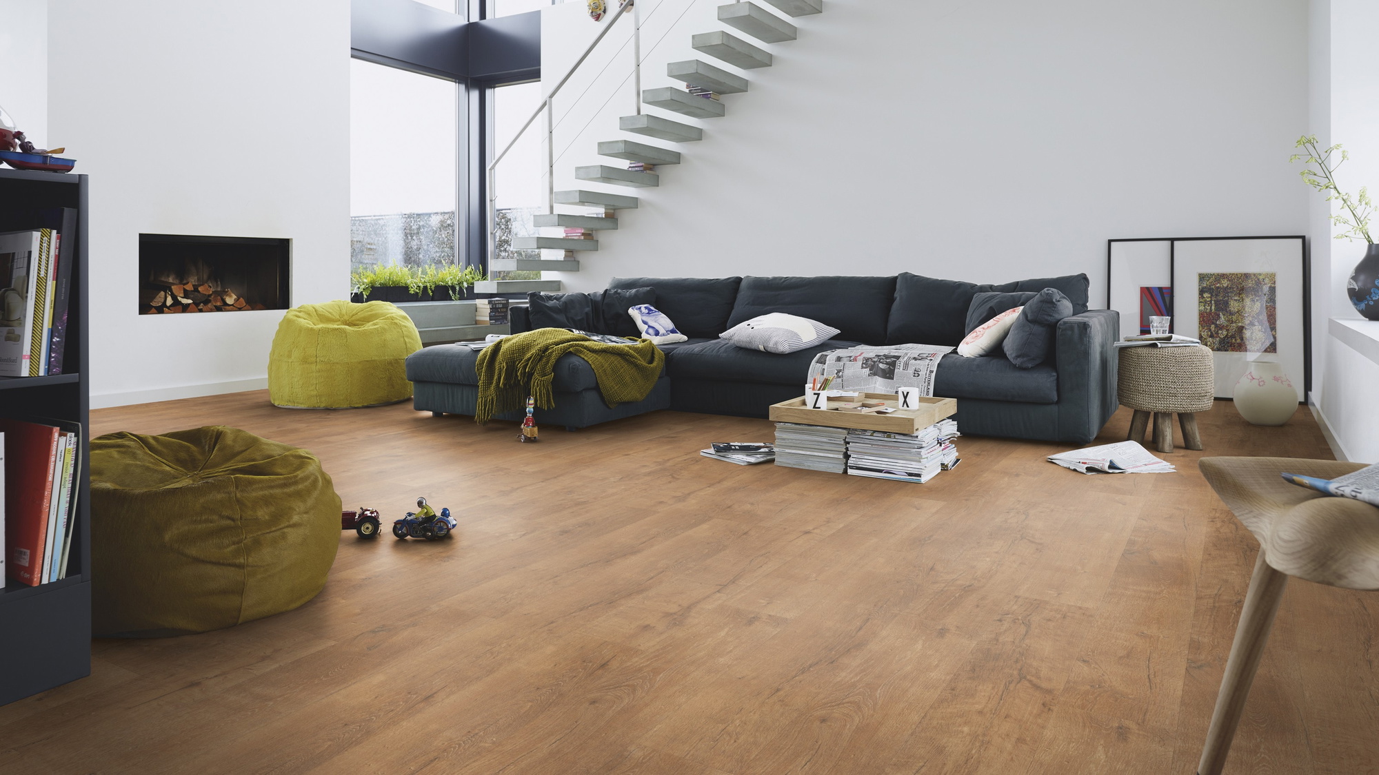 Milieubild Modernes Wohnzimmer mit Kamin - MEISTER 600015-1288198-06952
