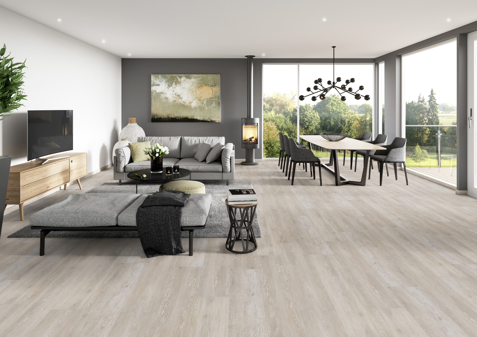 Milieubild Modernes Wohnzimmer mit Essbereich - ter Hürne 1101210603