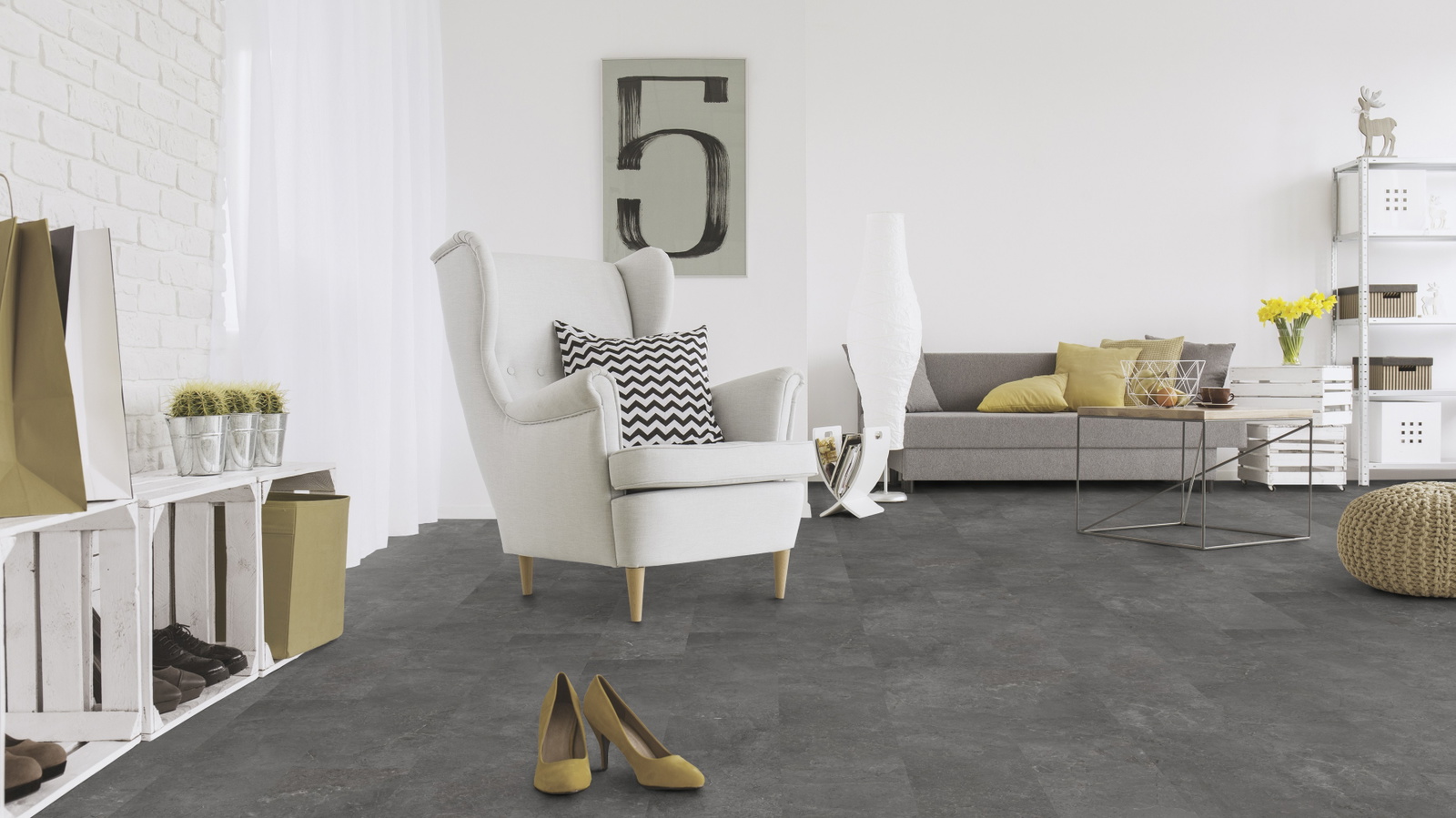 Milieubild Wohnzimmer mit Sessel und Sofa - Wicanders Wise 80003892