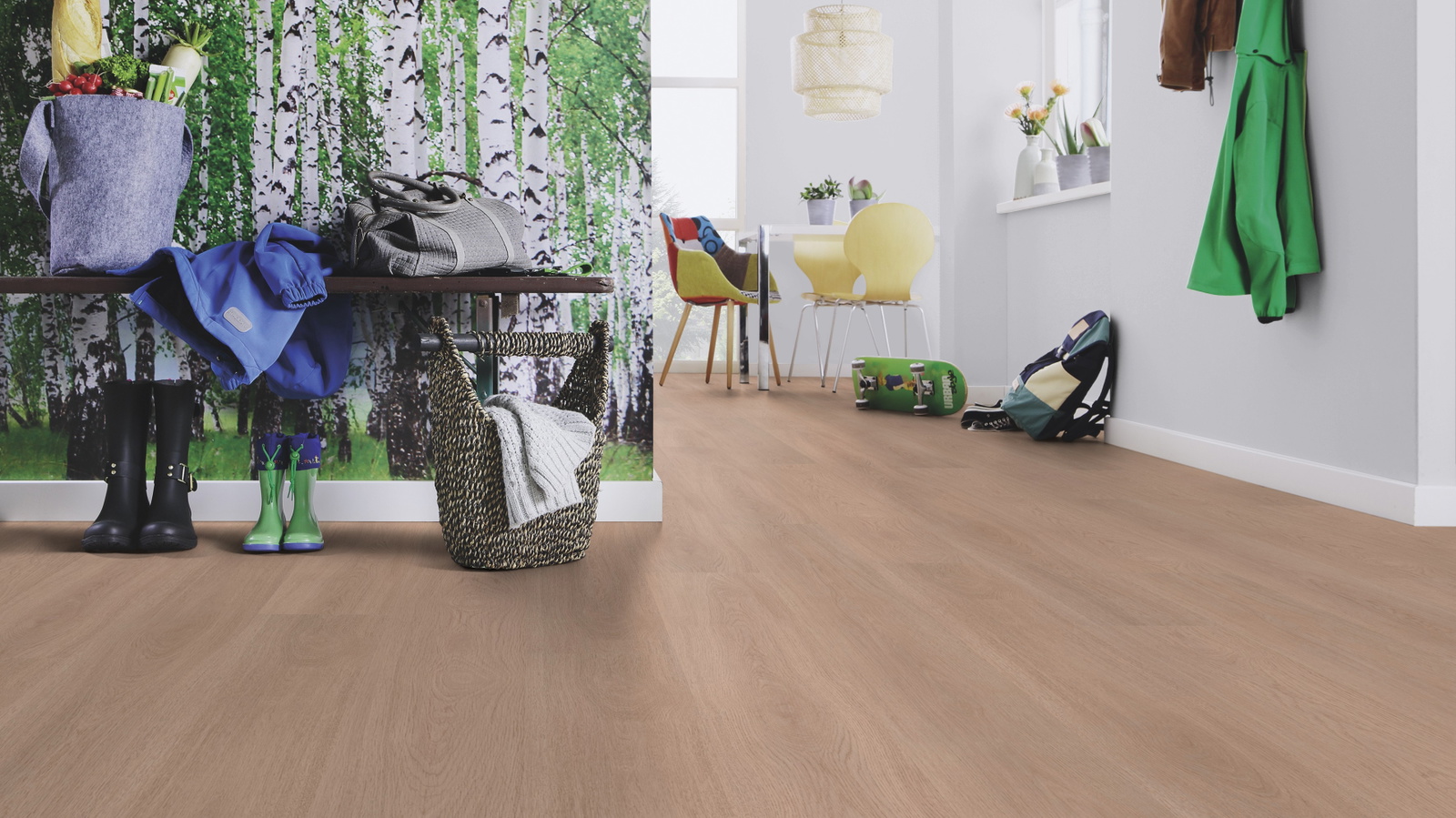 Milieubild Esszimmer mit Flur und Sitzbank - wineo PLC306R