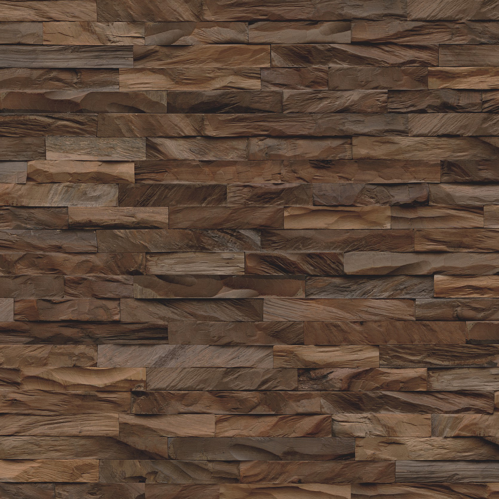 Detail Ansicht - nexwall nature undefined Rimba Teak Prestige Vintage Brown Detail Ansicht - nexwall nature NXWN-43020-003