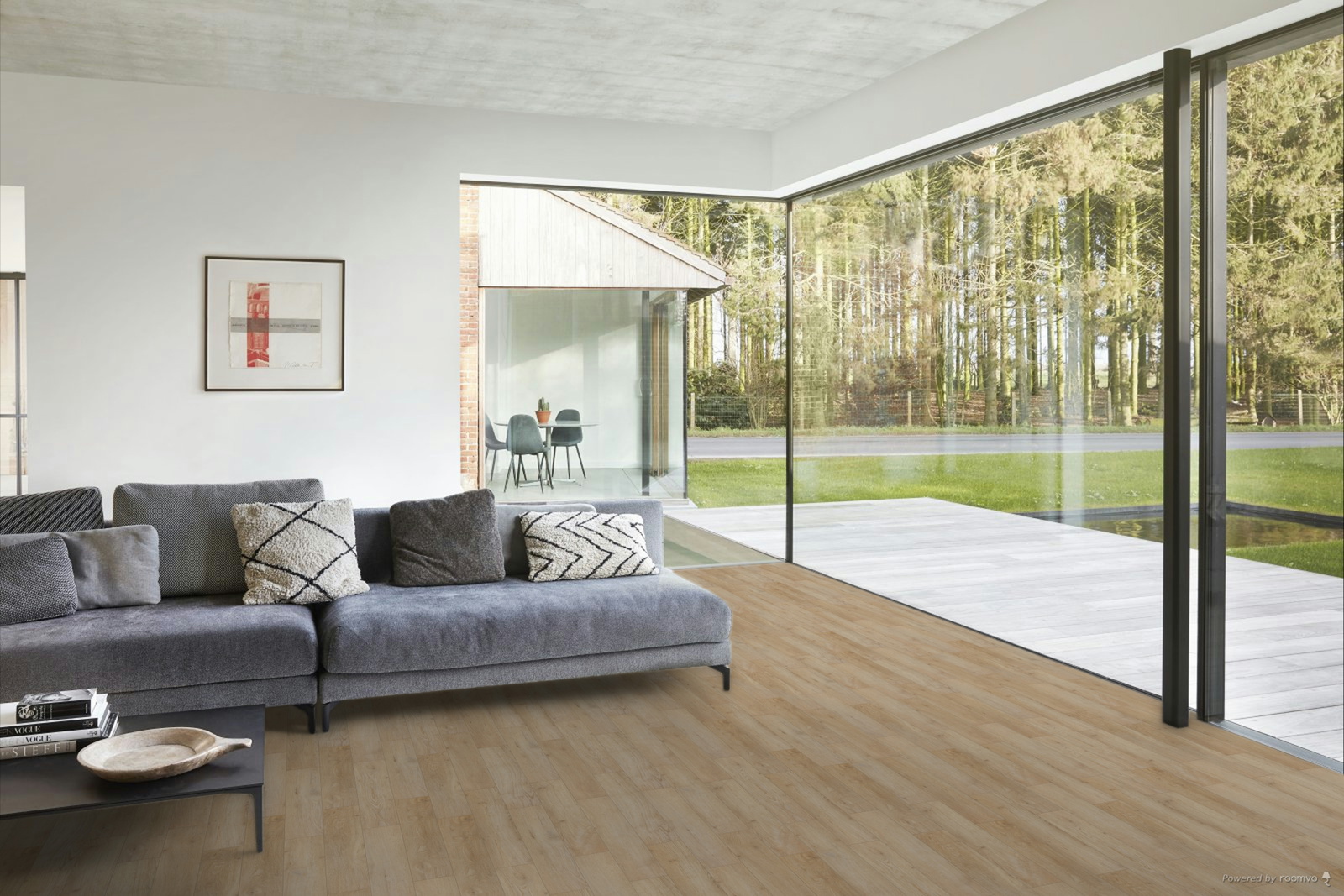 Milieubild Modernes Wohnzimmer mit Fensterfront - BerryAlloc 60002269