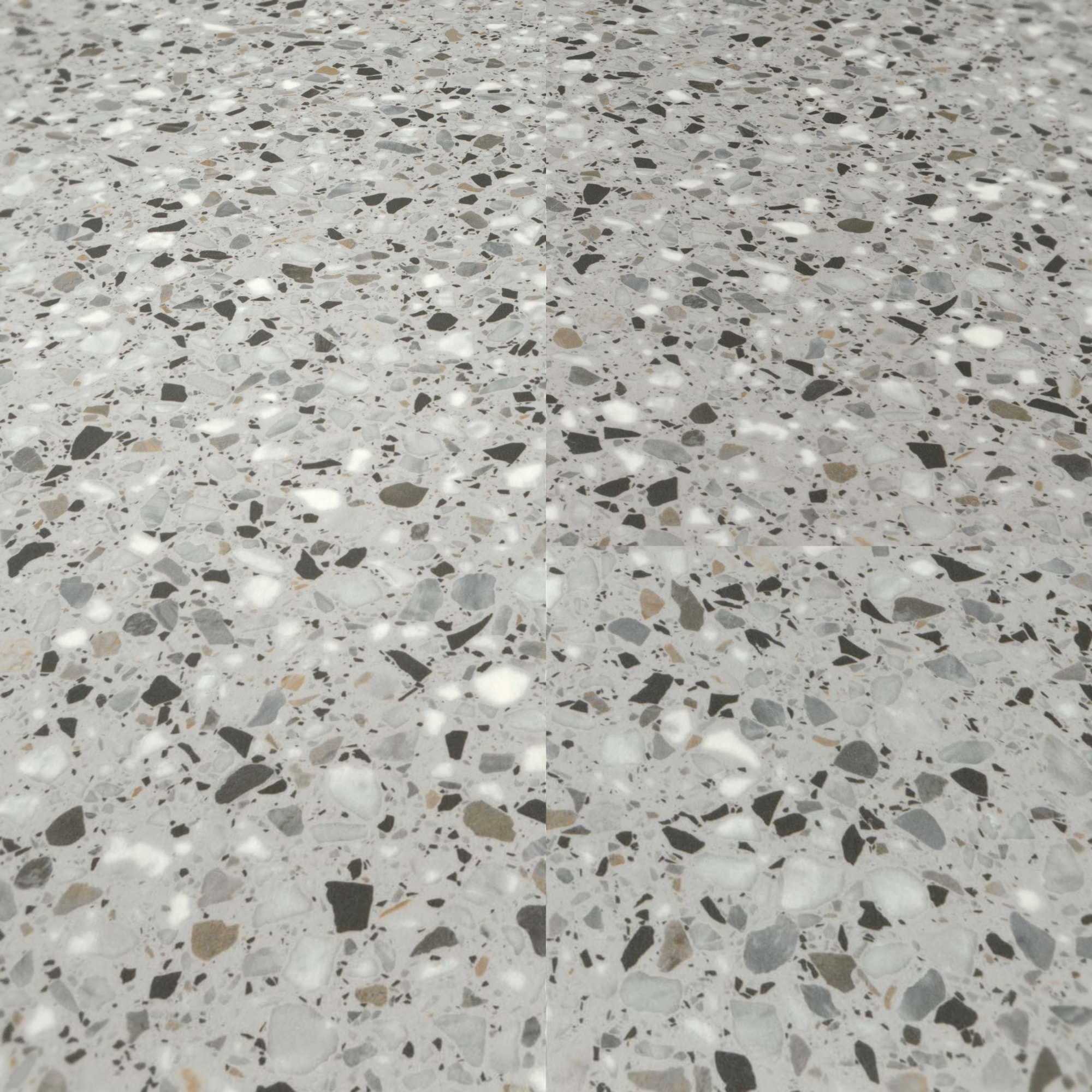Detail Ansicht - wineo Klebe-Bioboden PURLINE wineo 1500 stone XL Venice Terrazzo Grey Detail Ansicht - wineo PL15413SXL