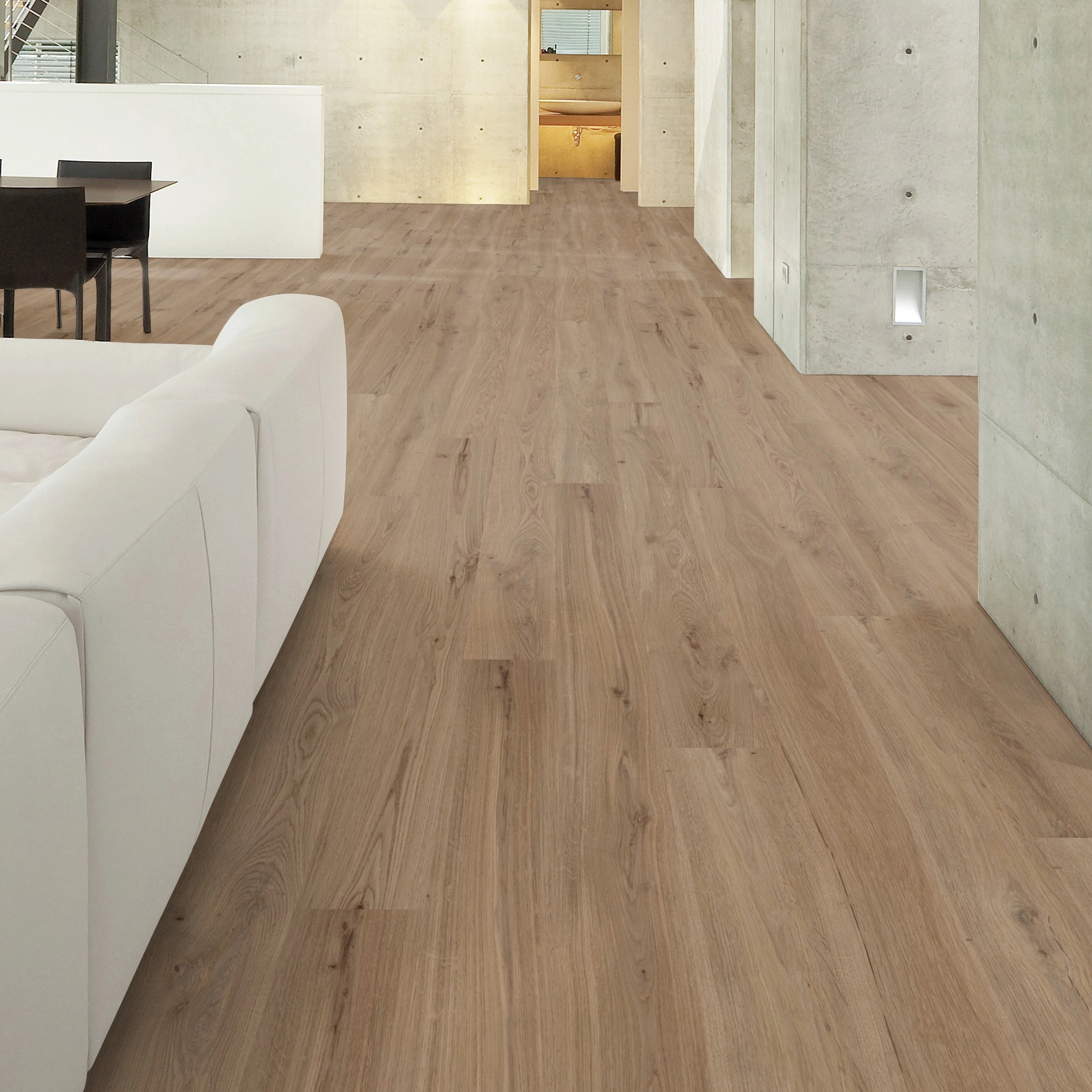 Milieubild Wohnzimmer im Loft-Stil - Wicanders Wise HDF Klick-Designboden wood Natural XL Dakota Oak Milieubild Wohnzimmer im Loft-Stil - Wicanders Wise 80003661