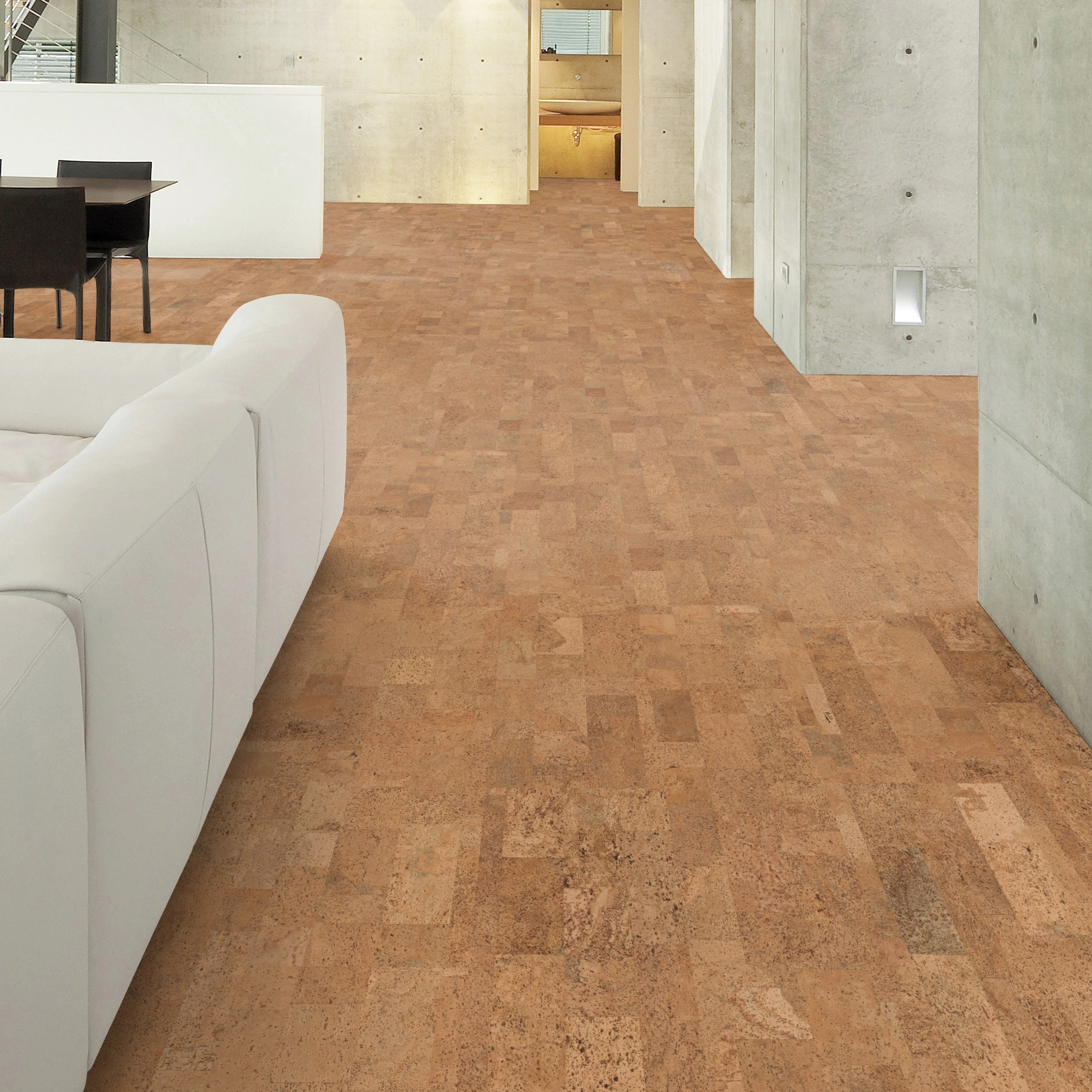 Milieubild Wohnzimmer im Loft-Stil - Wicanders Wise HDF Klick-Korkboden cork Essence Originals Harmony Milieubild Wohnzimmer im Loft-Stil - Wicanders Wise 80002236