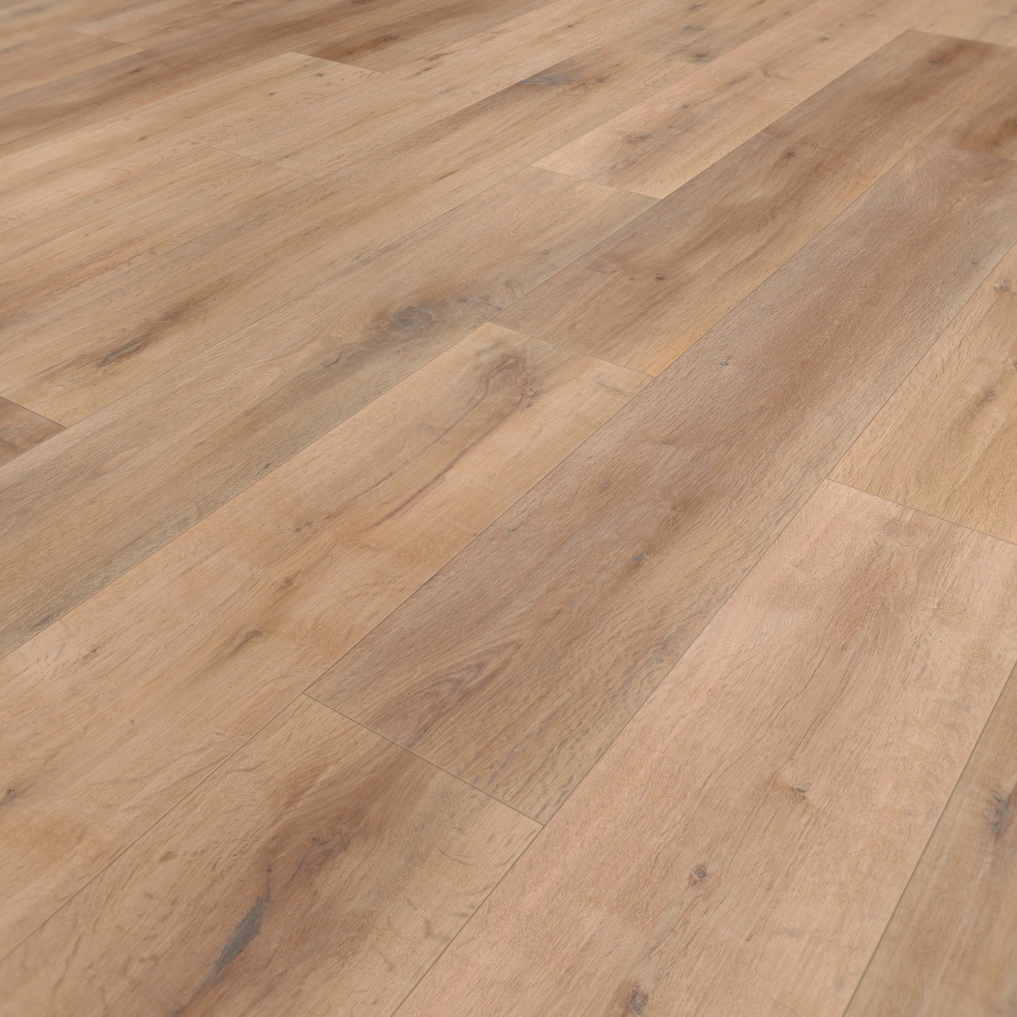Perspektivische Ansicht - wineo HDF Klick-Bioboden PURLINE wineo 1000 wood XL Rustic Oak Ginger Perspektivische Ansicht - wineo MLP314R