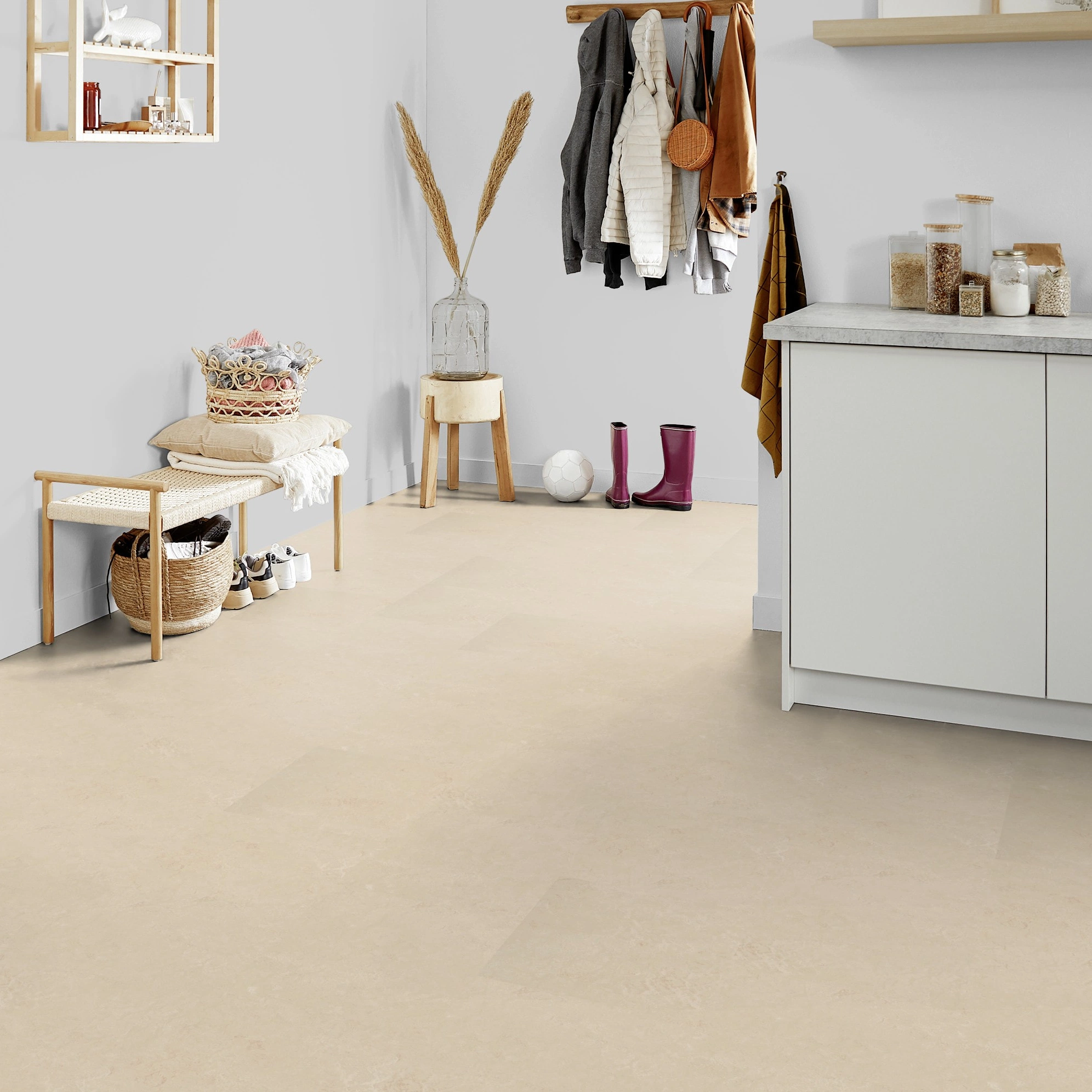 Forbo Flooring Linoleum Marmoleum Click Cloudy Sand 333711 Forbo Flooring Linoleum Marmoleum Click Cloudy Sand 333711