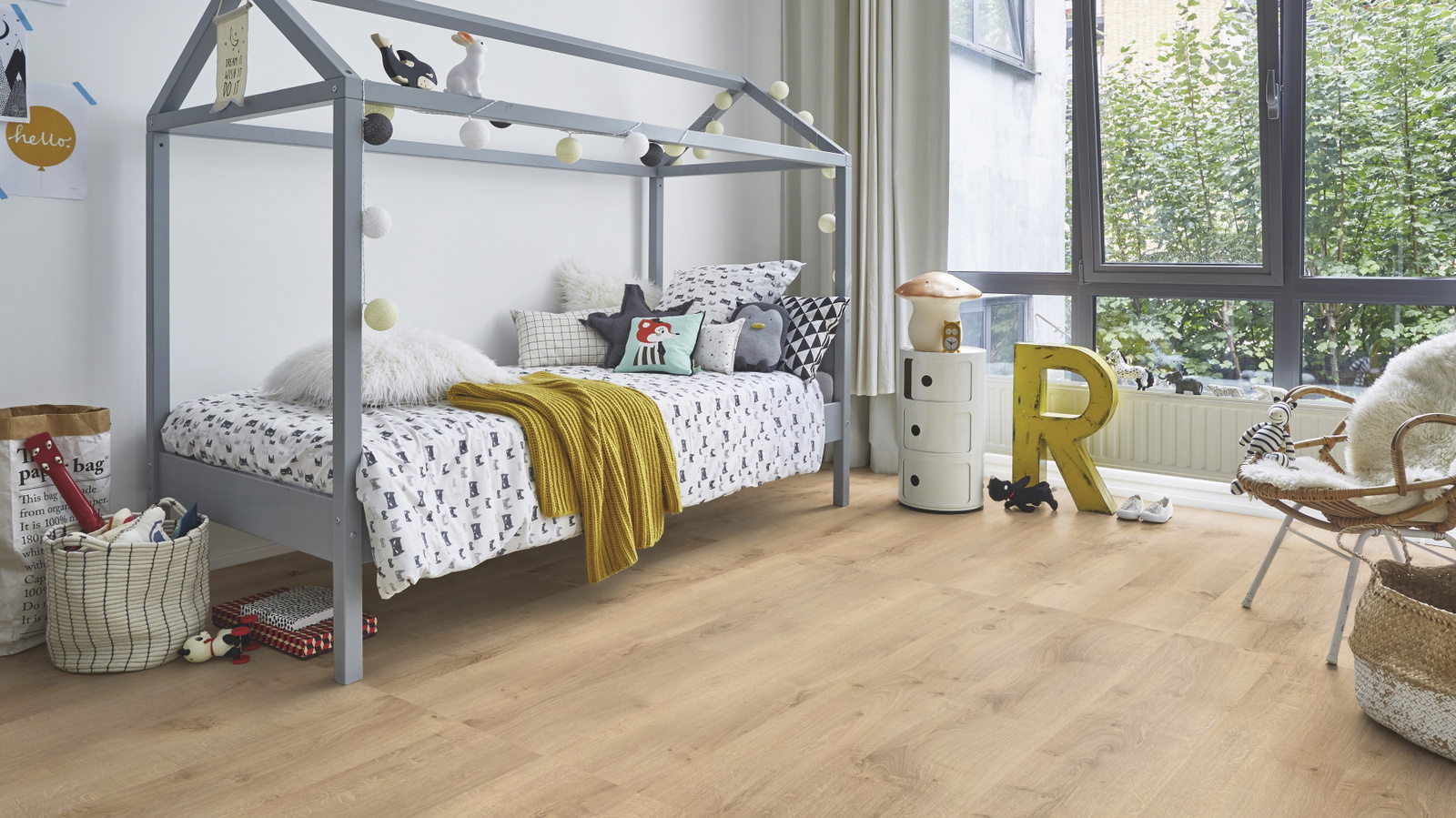 Milieubild Kinderschlafzimmer mit Bett im Hausdesign - Tarkett 24513025