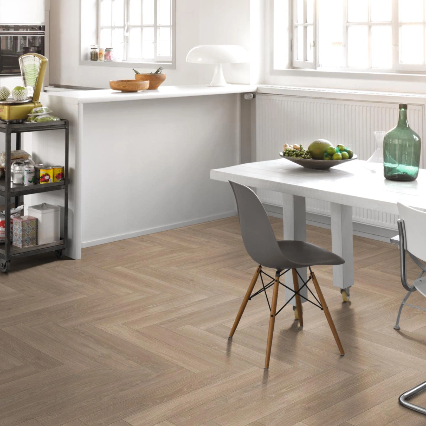 Parador Laminat Trendtime 3 Eiche Skyline perlgrau Naturmattstruktur mit Synchronstruktur Parador Laminat Trendtime 3 Eiche Skyline perlgrau Naturmattstruktur mit Synchronstruktur