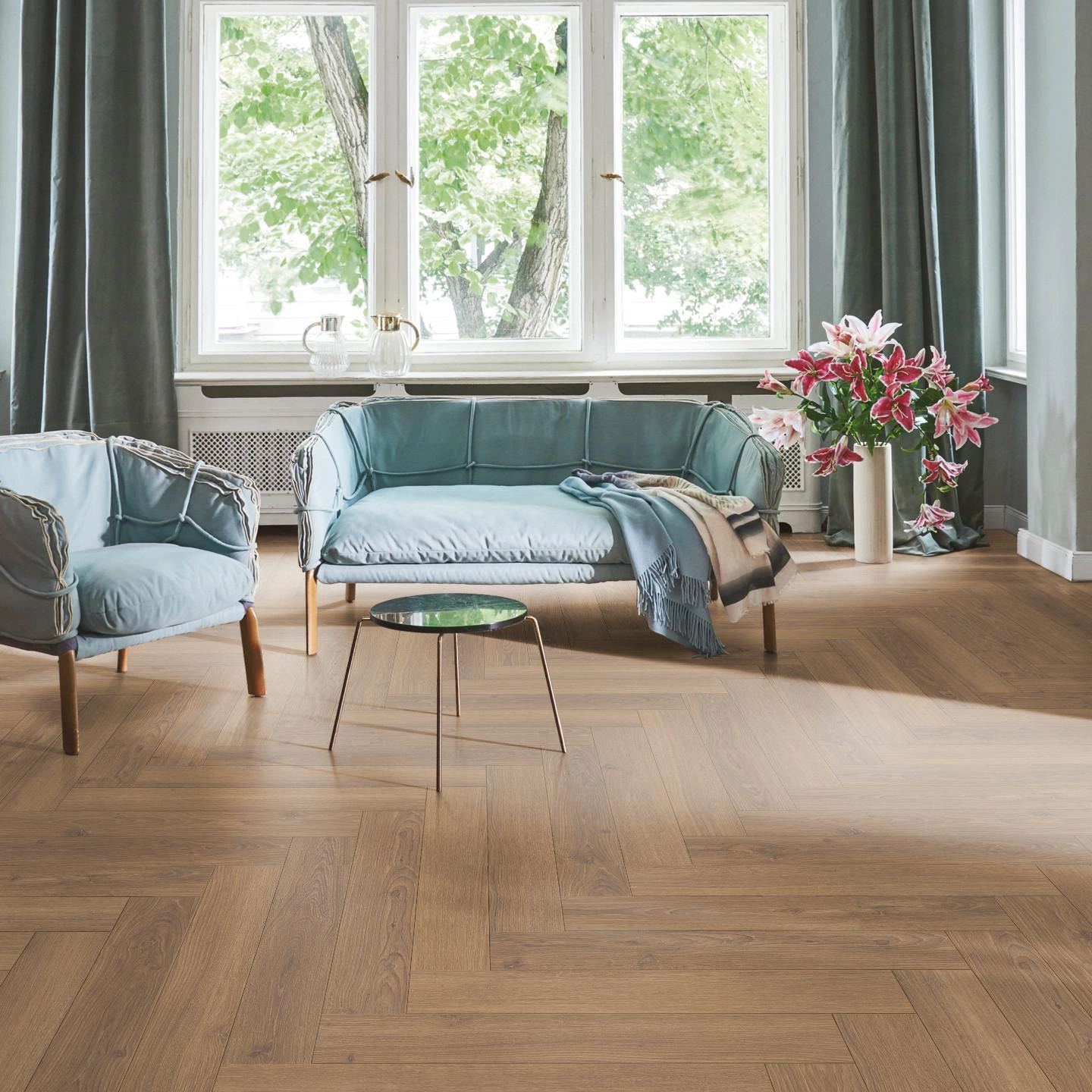 Parador Laminat Trendtime 3 Eiche Studioline honig Naturmattstruktur mit Synchronstruktur Parador Laminat Trendtime 3 Eiche Studioline honig Naturmattstruktur mit Synchronstruktur
