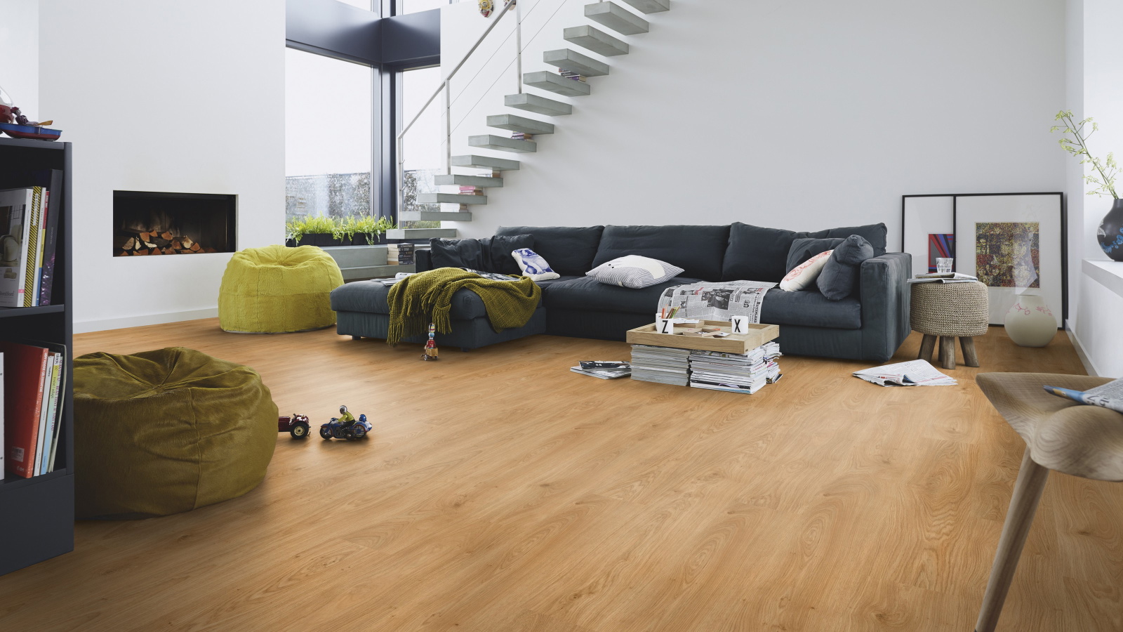 Milieubild Modernes Wohnzimmer mit Kamin - MEISTER 600014-1288198-07127