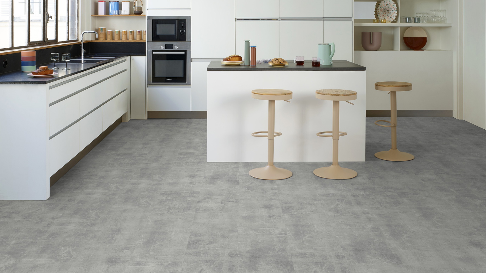 Tarkett Rigid Klick-Designboden iD Evolution Rigid Home Patina Concrete Soft Grey