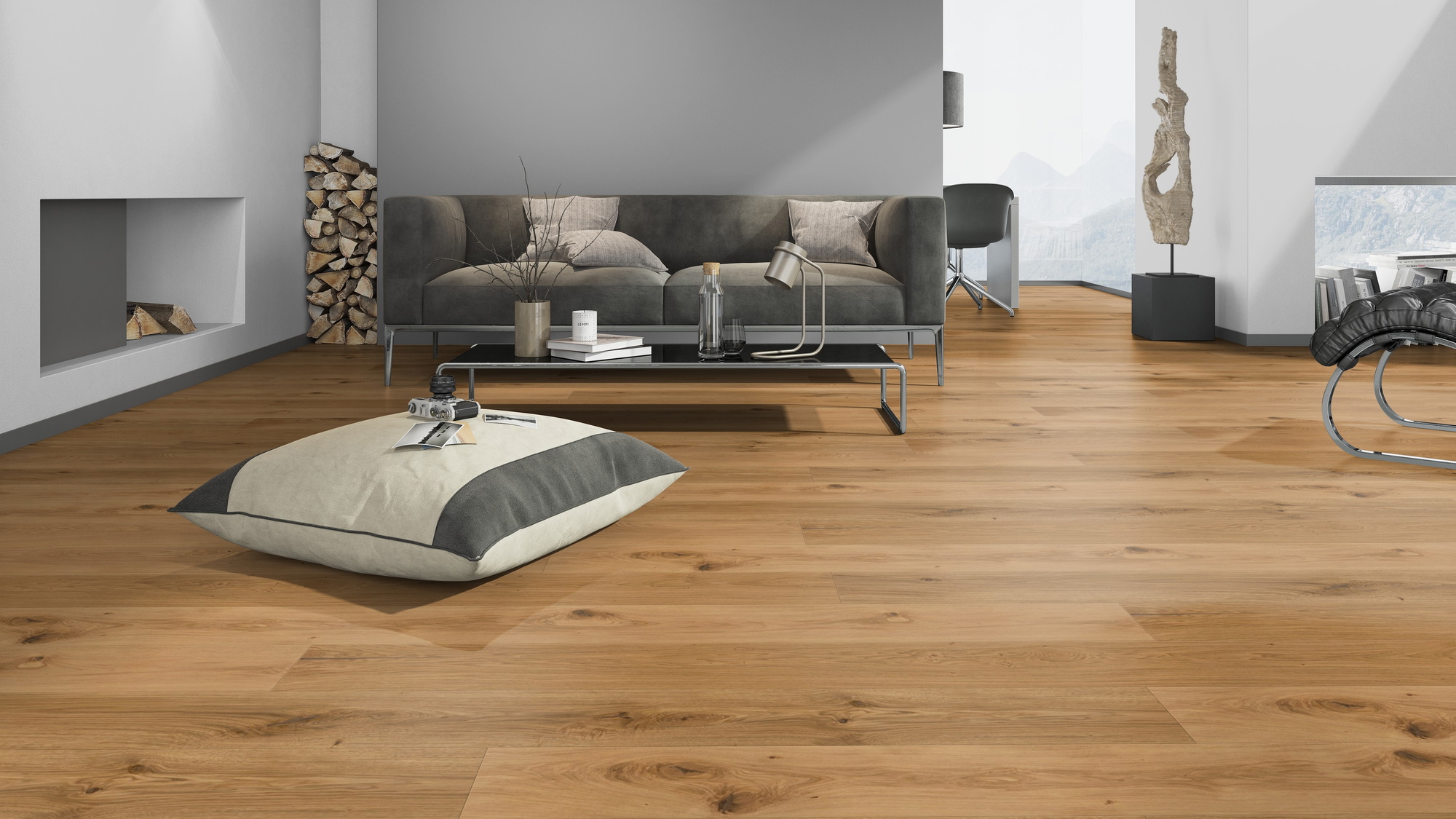 Admonter Parkett FLOORs Eiche basic Gebürstete Struktur Natur-Geölt