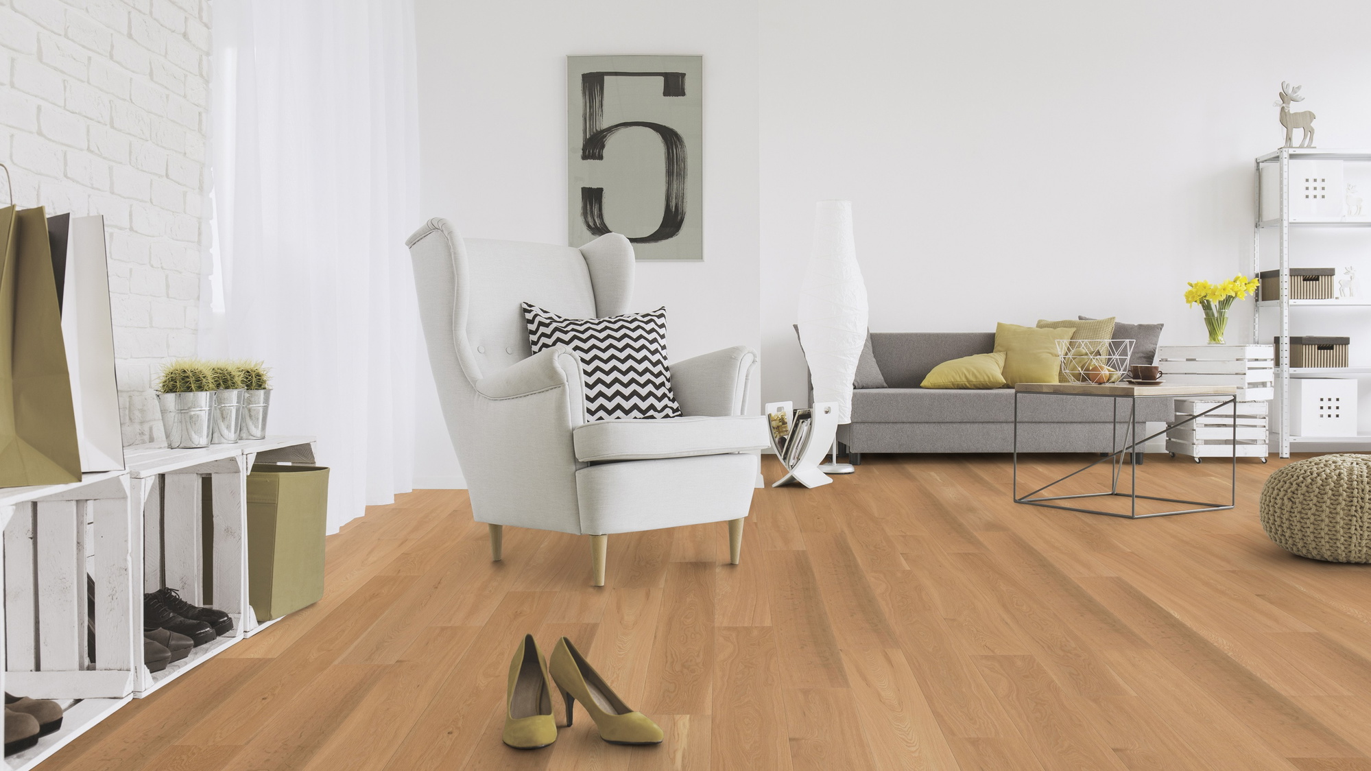 Milieubild Wohnzimmer mit Sessel und Sofa - Wicanders Wise 82000286