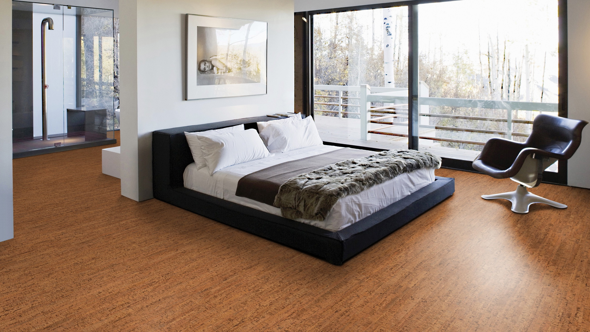 Milieubild Schlafzimmer mit Balkon - Wicanders Wise 80001640