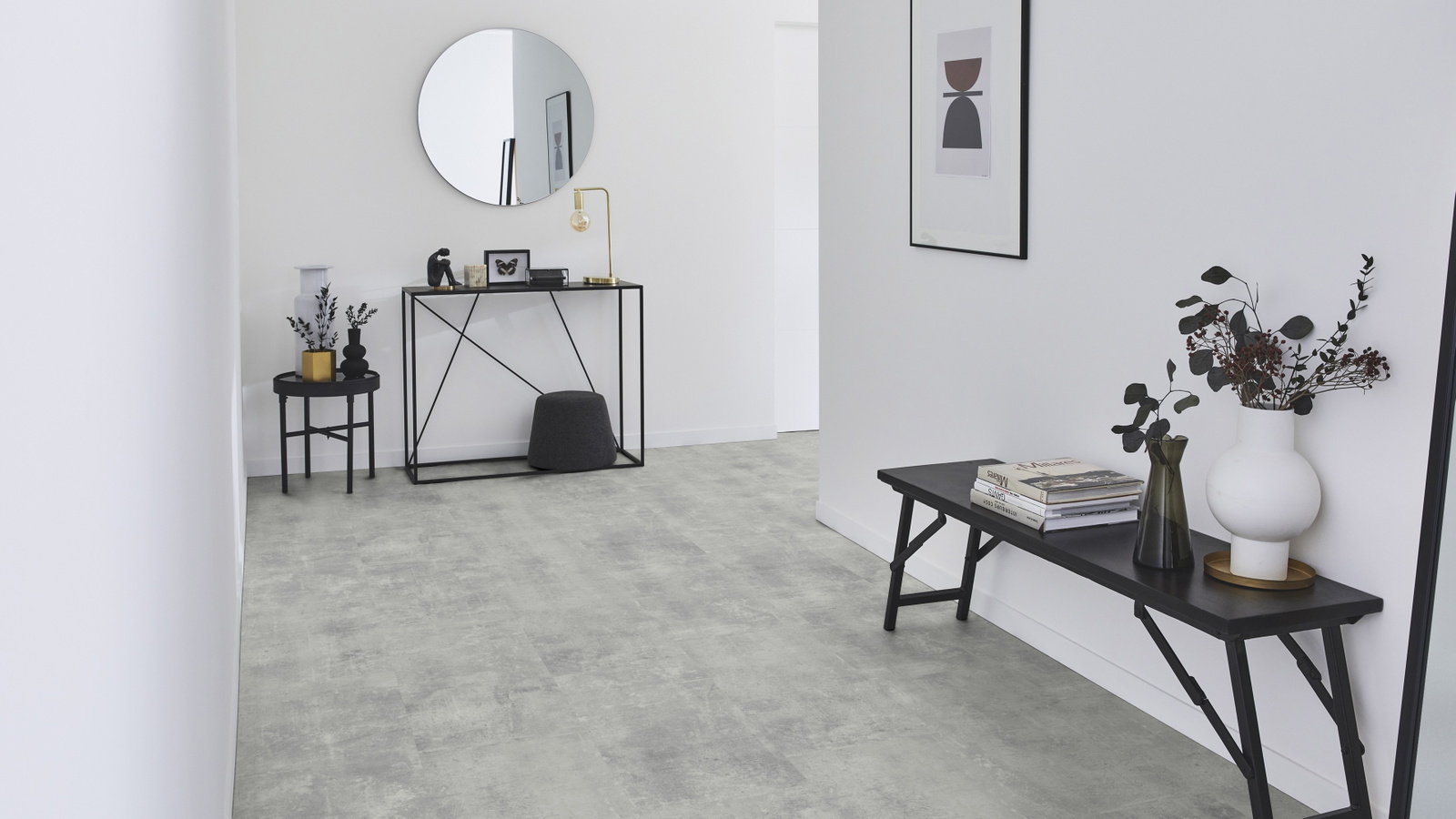 Tarkett Rigid Klick-Designboden iD Evolution Rigid Home Patina Concrete Soft Grey