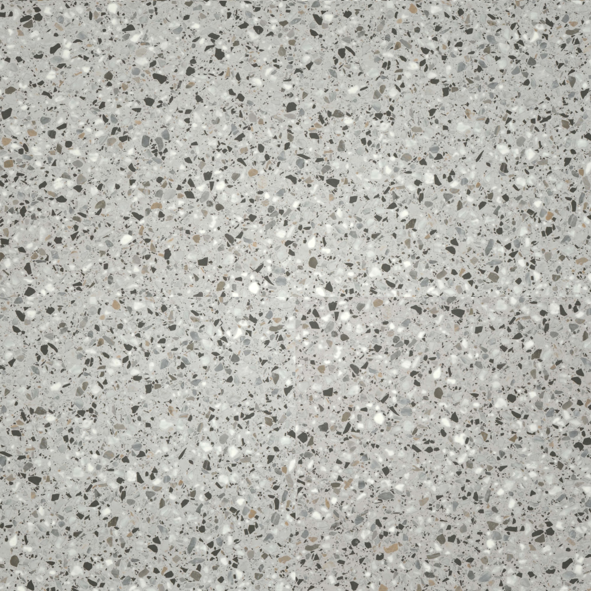 Draufsicht - wineo Klebe-Bioboden PURLINE wineo 1500 stone XL Venice Terrazzo Grey Draufsicht - wineo PL15413SXL