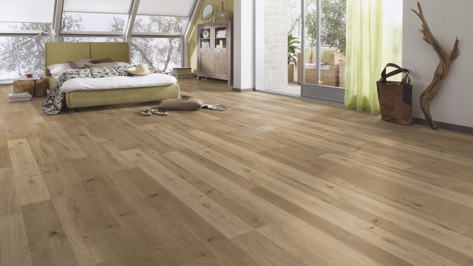 Milieubild Schlafzimmer im modernen Dachgeschoss - MEISTER 600013-1288198-06675