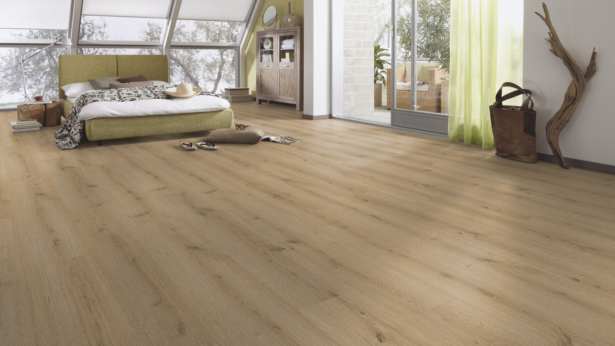 Milieubild Schlafzimmer im modernen Dachgeschoss - MEISTER 600014-1288198-07141