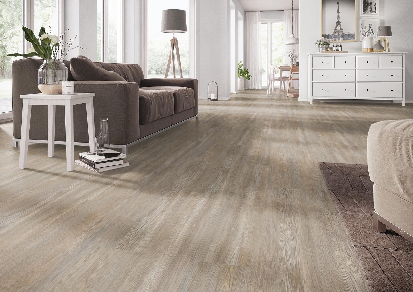 Milieubild Wohnzimmer mit Couch - nexflor NXF-60030-005