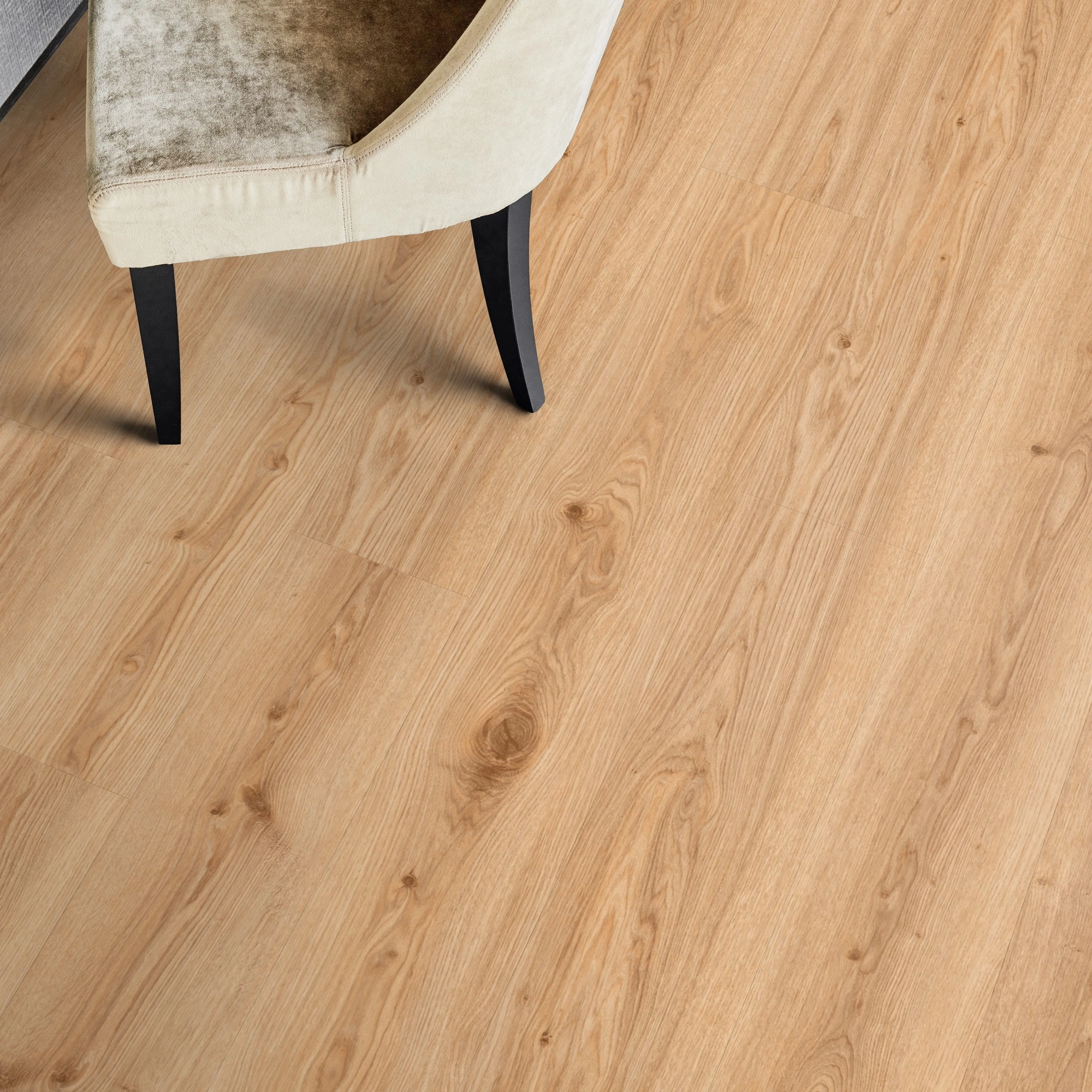 Milieubild Esszimmer - Draufsicht - Tarkett Rigid Klick-Vinyl Essence Rigid 55 Primary Oak Light Brown Milieubild Esszimmer - Draufsicht - Tarkett 260030005
