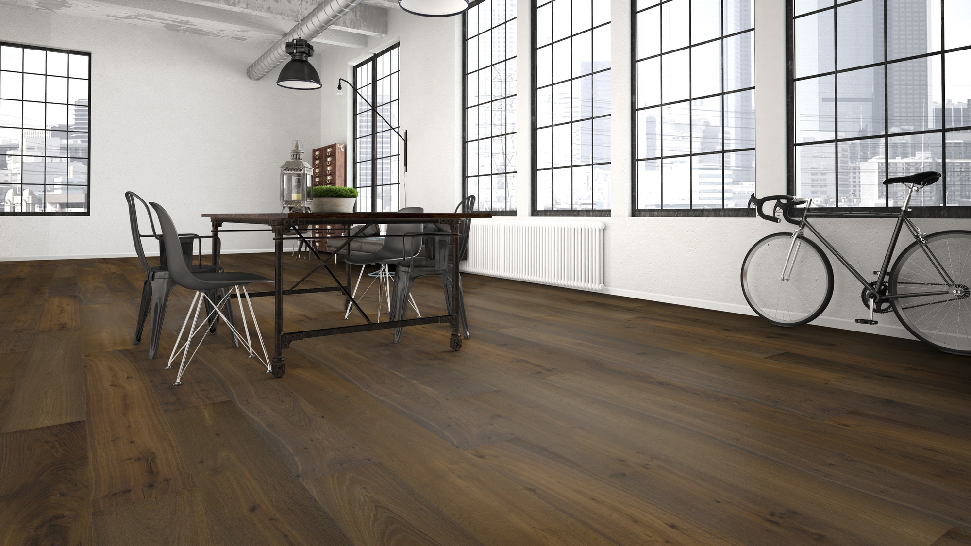 Milieubild Wohnzimmer im industriellen Stil - Bennett & Jones 1148012294