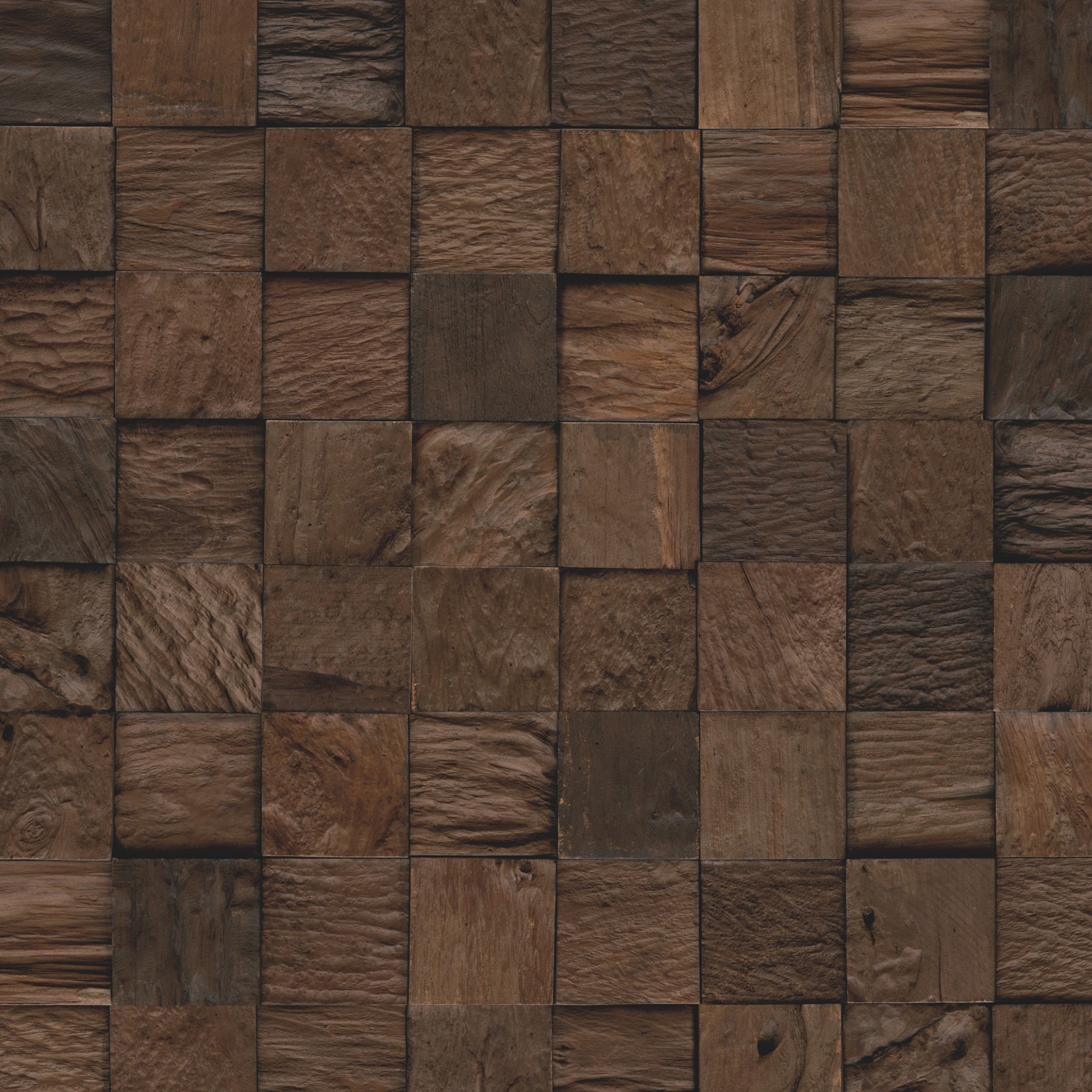 Detail Ansicht - nexwall nature undefined Rimba Teak Block Loris Detail Ansicht - nexwall nature NXWN-42020-002