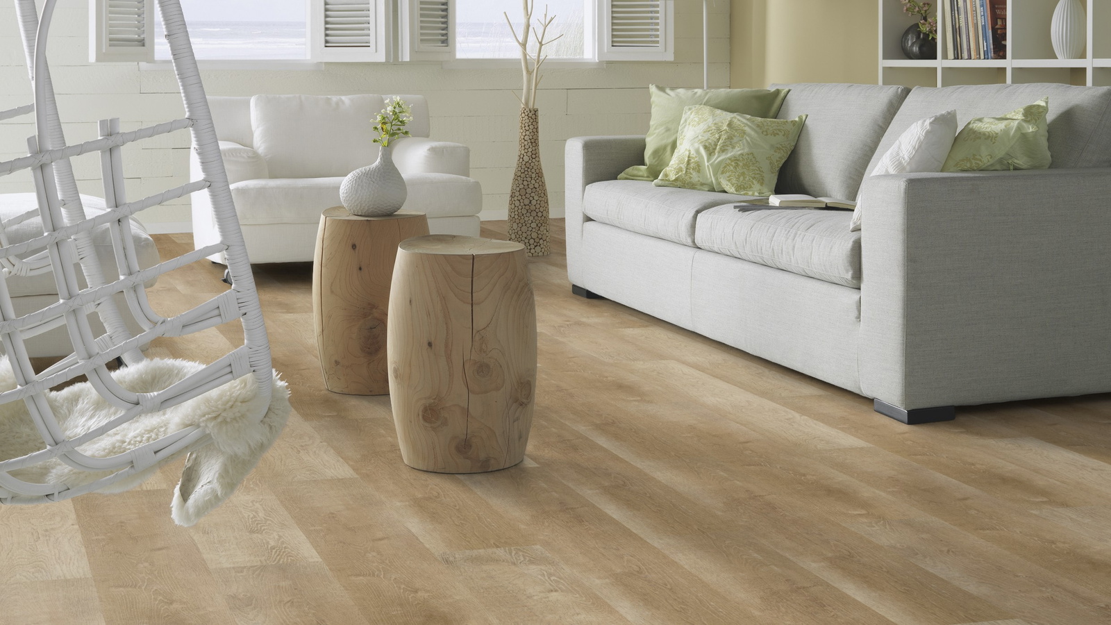 Milieubild Modernes, freundliches Wohnzimmer mit Sofa - Forbo Flooring 217631