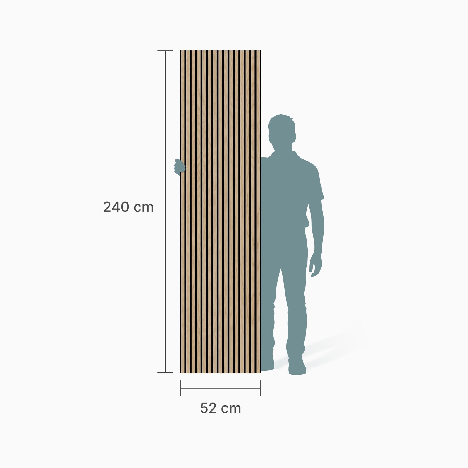 ter Hürne Akustikpaneel SilentDesign 3-Side Collection Eiche Ebro Natur-Geölt 2.400mm