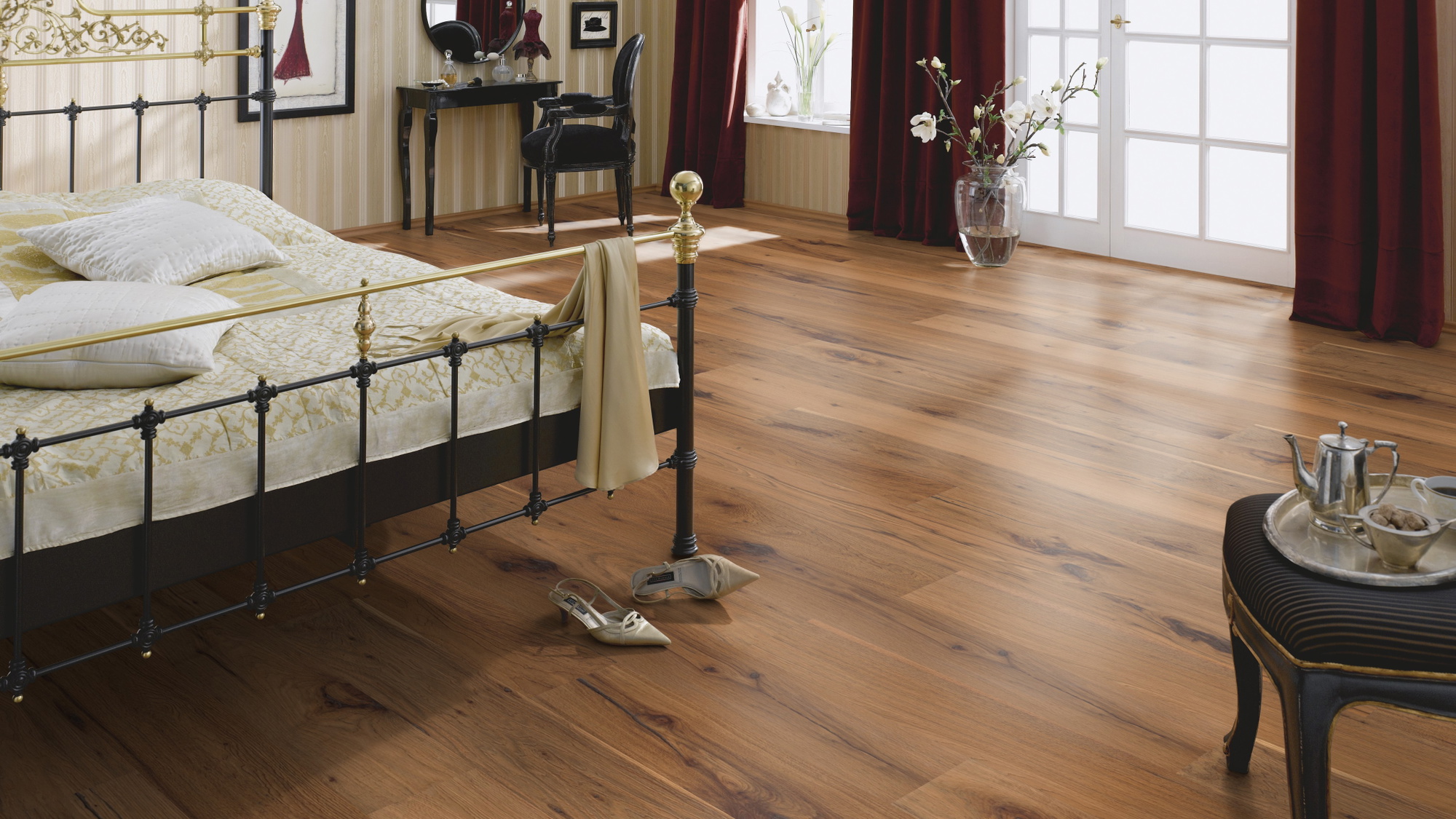 Milieubild Luxuriöses Schlafzimmer - Bennett & Jones Parkett London Calling Hickory No.1 Smithfield Milieubild Luxuriöses Schlafzimmer - Bennett & Jones 1148011203