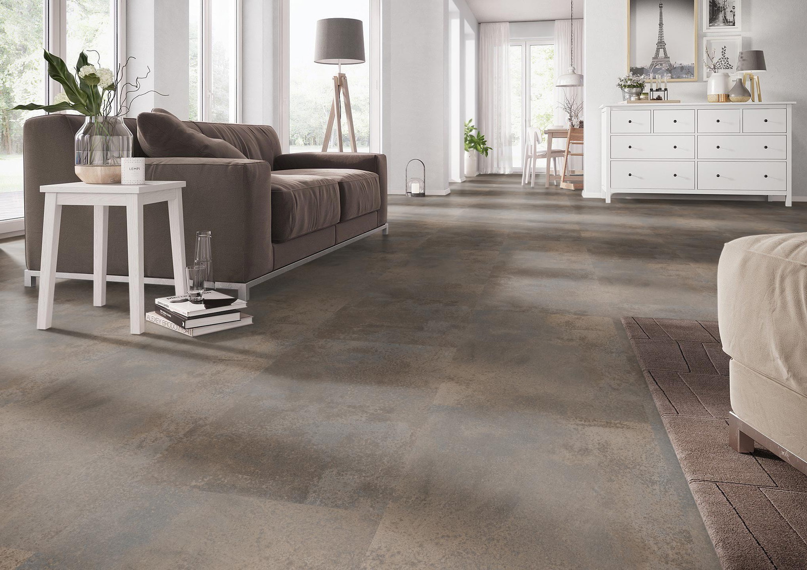 Milieubild Wohnzimmer mit Couch - nexflor NXF-51030-003
