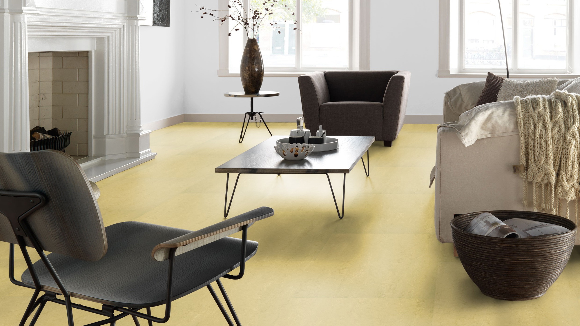 Forbo Flooring Linoleum Marmoleum Modular Accent Corn Silk t3774 Forbo Flooring Linoleum Marmoleum Modular Accent Corn Silk t3774