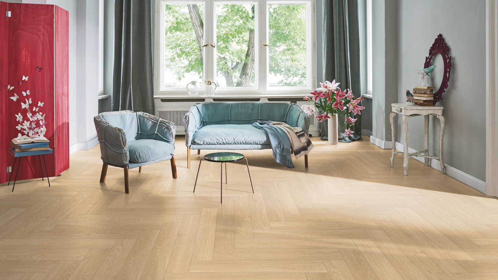 Parador Laminat Trendtime 3 Eiche Studioline natur Naturmattstruktur mit Synchronstruktur