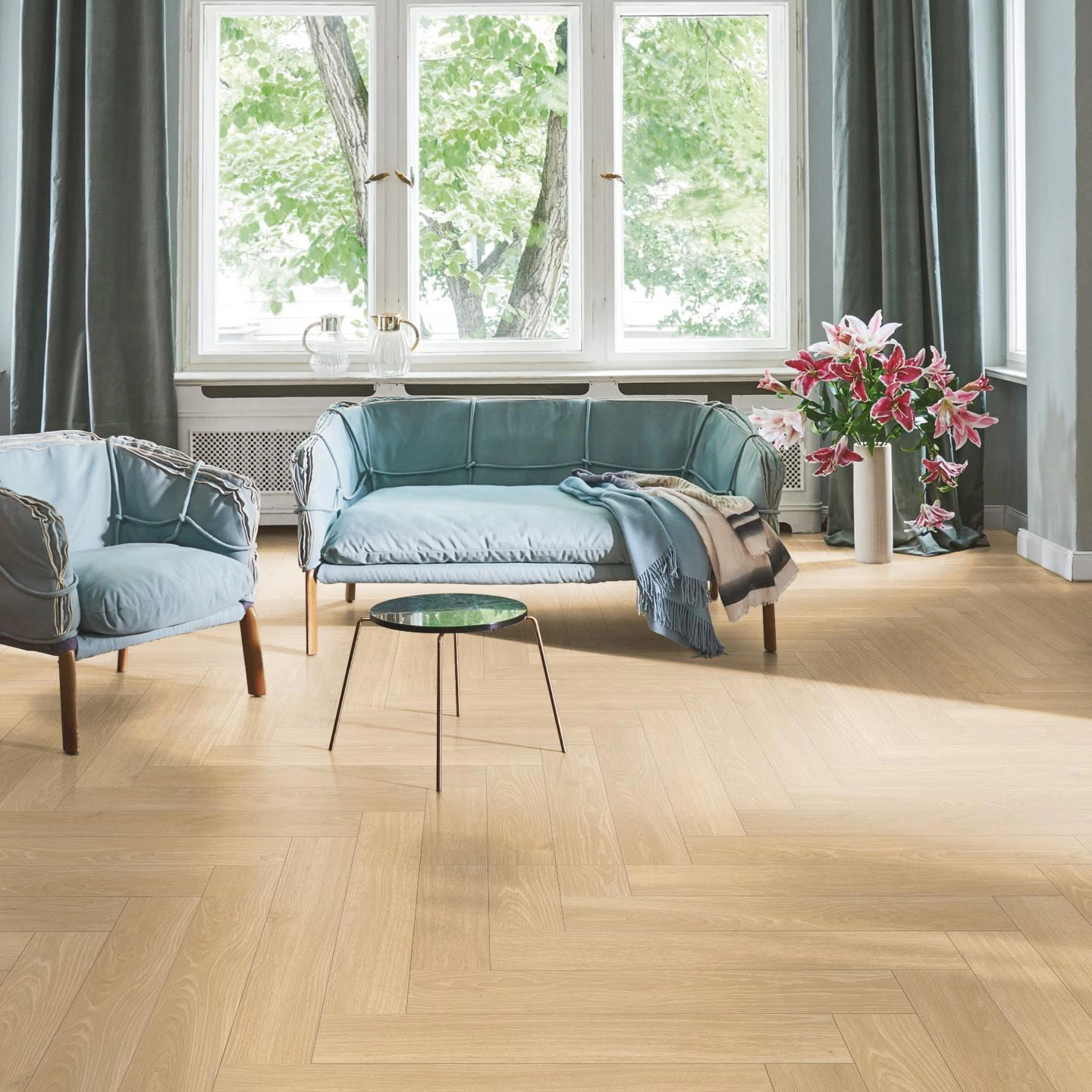 Parador Laminat Trendtime 3 Eiche Studioline natur Naturmattstruktur mit Synchronstruktur Parador Laminat Trendtime 3 Eiche Studioline natur Naturmattstruktur mit Synchronstruktur