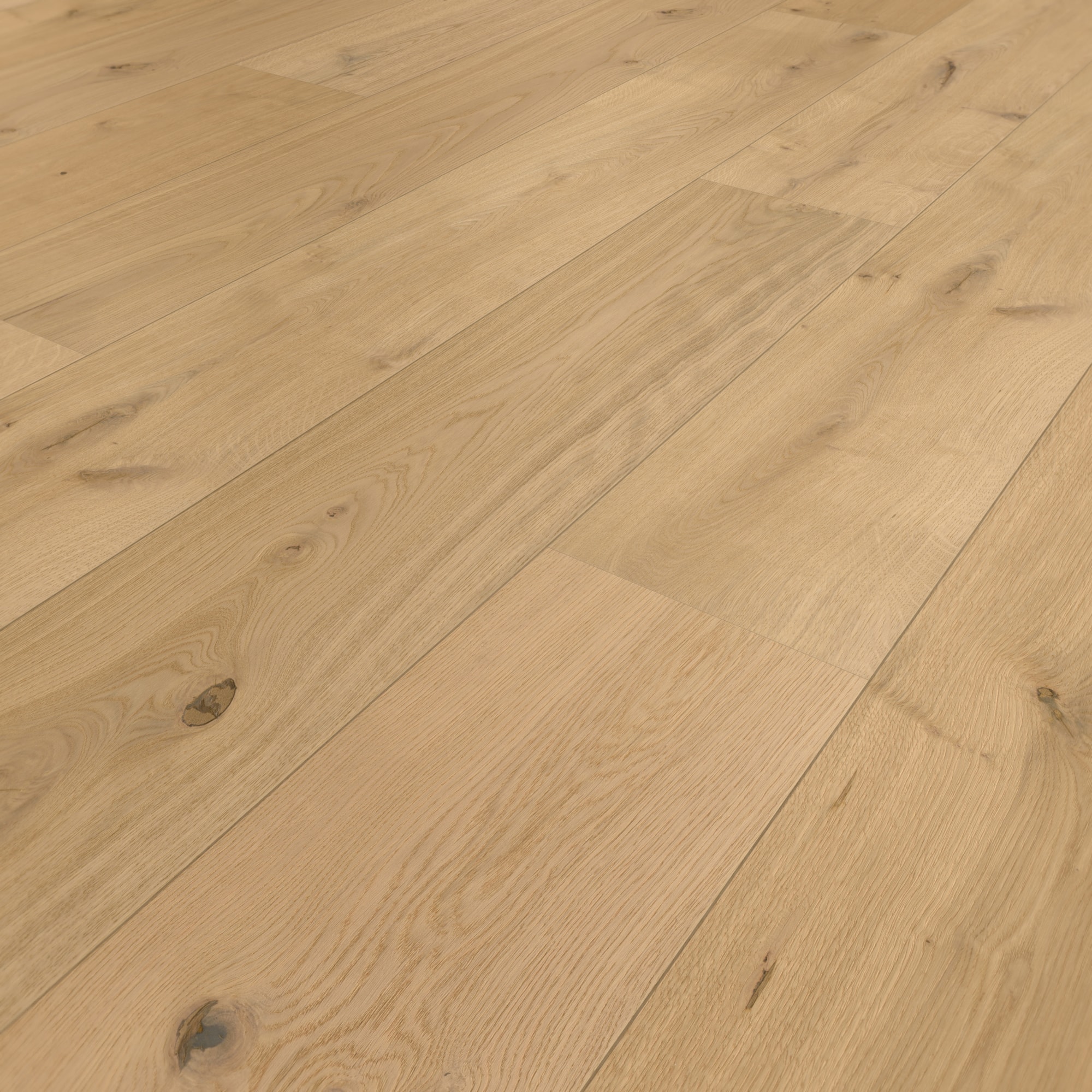Perspektivische Ansicht - MEISTER Holzboden HD 400 Lindura Eiche authentic pure Perspektivische Ansicht - MEISTER 500214-2600320-08921