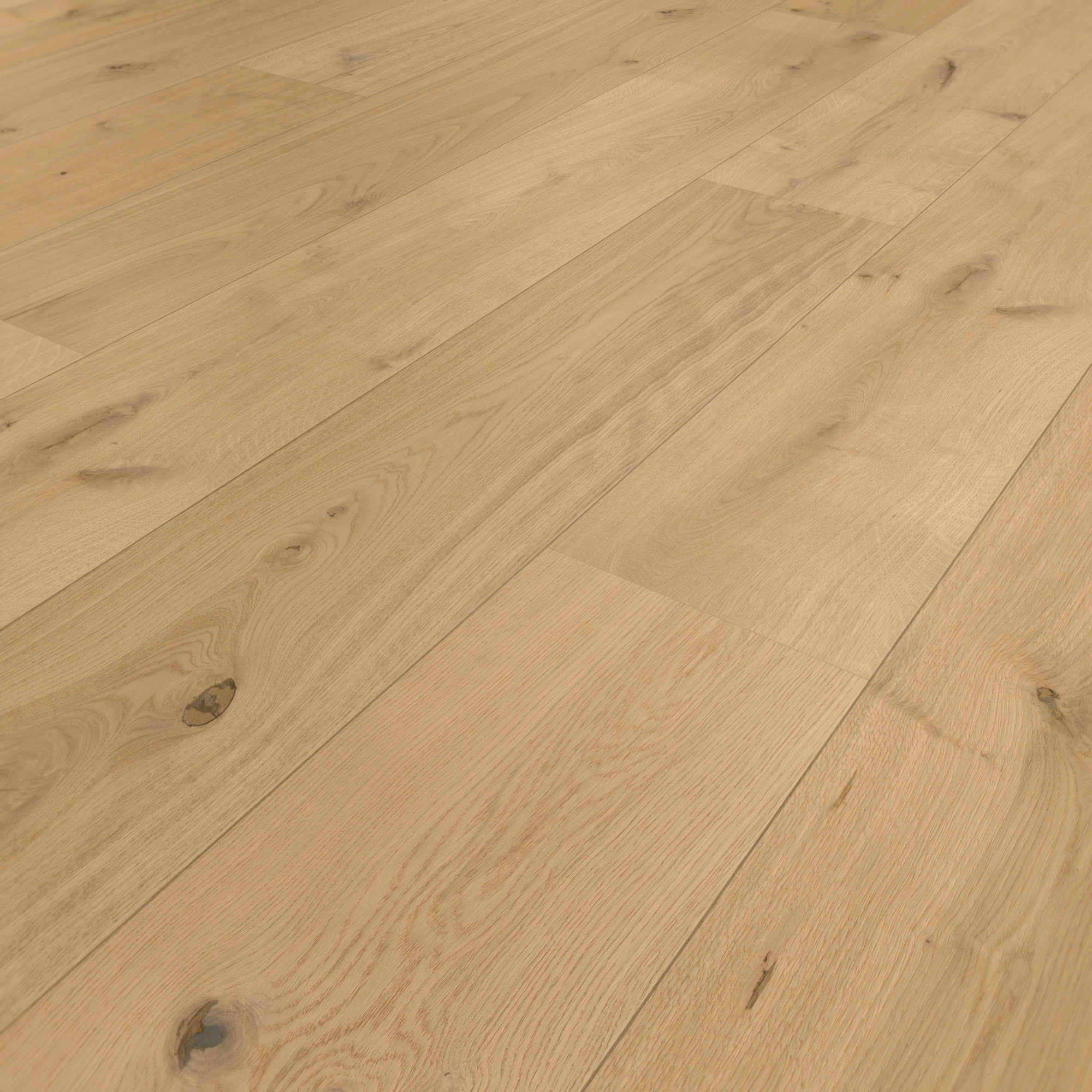 Perspektivische Ansicht - MEISTER Holzboden HD 400 Lindura Eiche authentic pure Perspektivische Ansicht - MEISTER 500214-2600320-08921